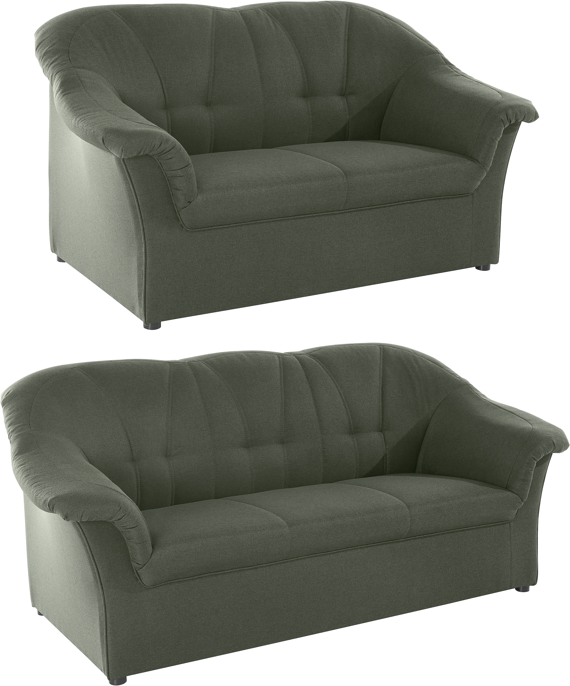 DOMO collection Polstergarnitur »Pegnitz« Set,  3-Sitzer & 2-Sitzer-Set