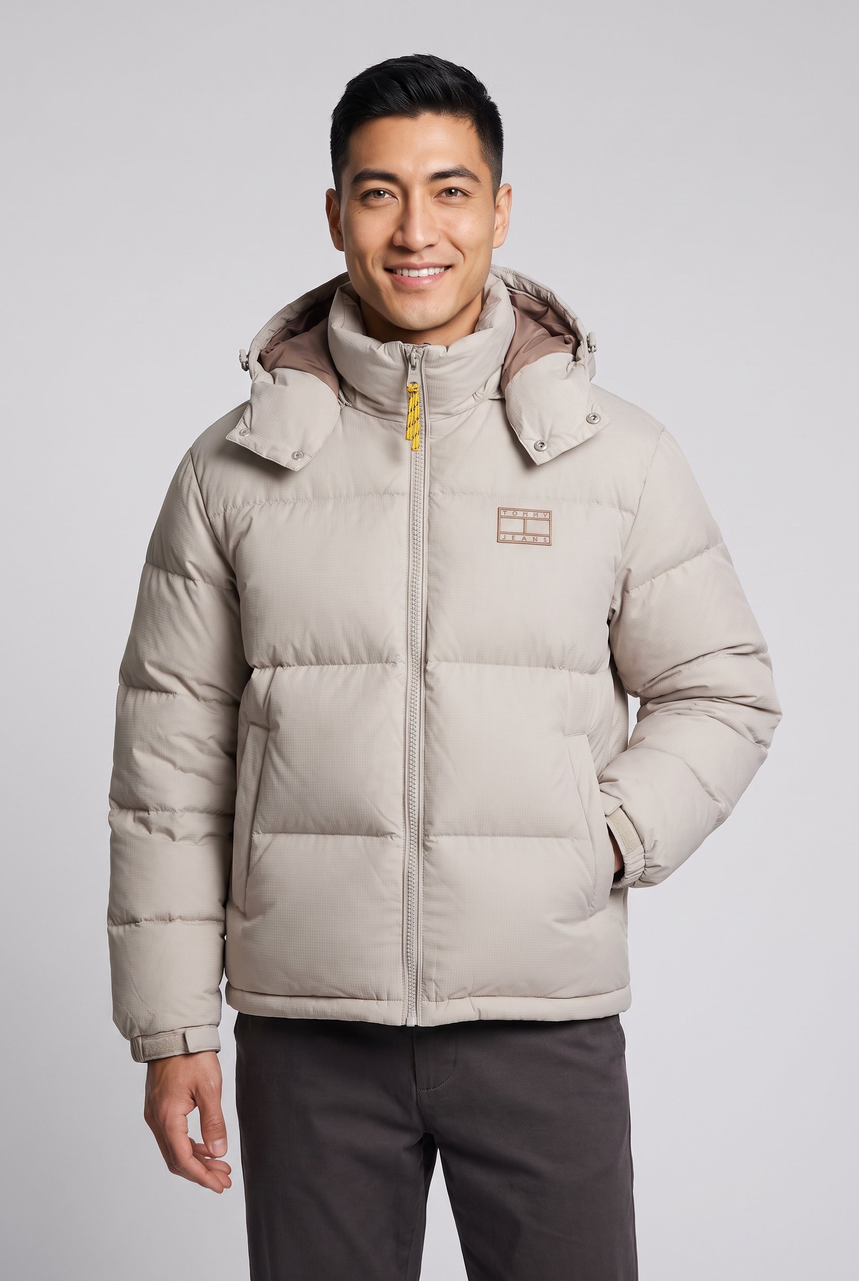 Image of Tommy Jeans Steppjacke "ALASKA DOWN PUFFER" mit Kapuze Daunenjacke Regular fit mit abnehmbarer Kapuze
