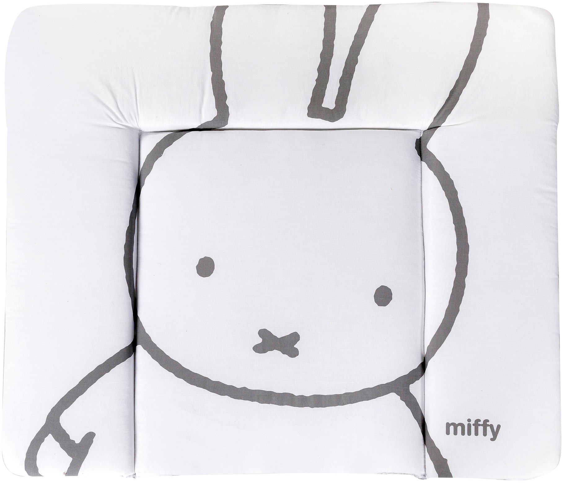 Wickelauflage »miffy® Hase, weiss & grau, 85 x 75 cm«