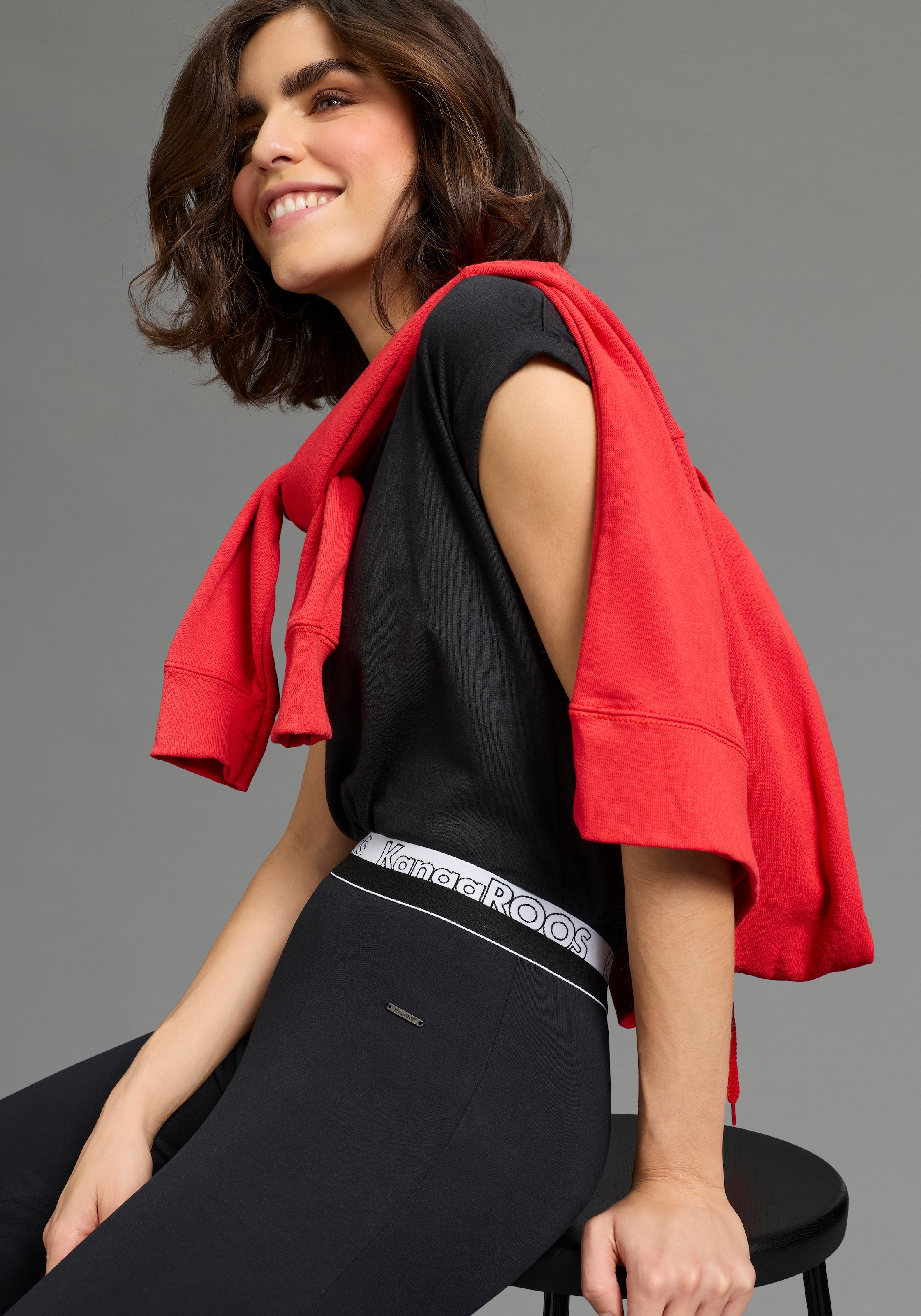 KangaROOS 3/4-Leggings  Jerseyhose in 3/4-Länge, körpernahe Passform, mit Gummizug am Bund