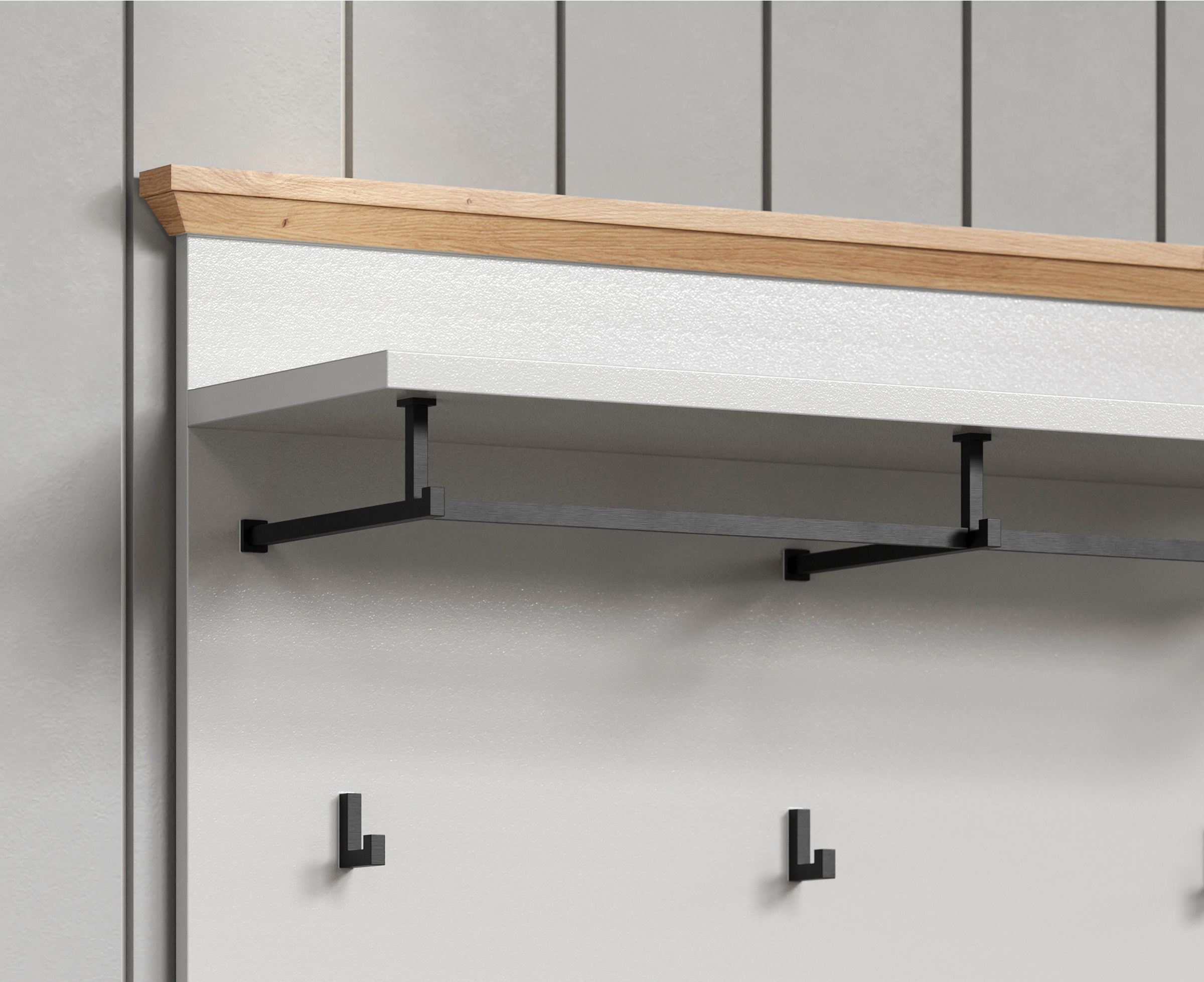 Home affaire Garderoben-Set »Herzwill«, (5 St.), 5-teiliges Sparset bestehend aus Schrank, Masse B/H/T ca.: 267/201/41cm