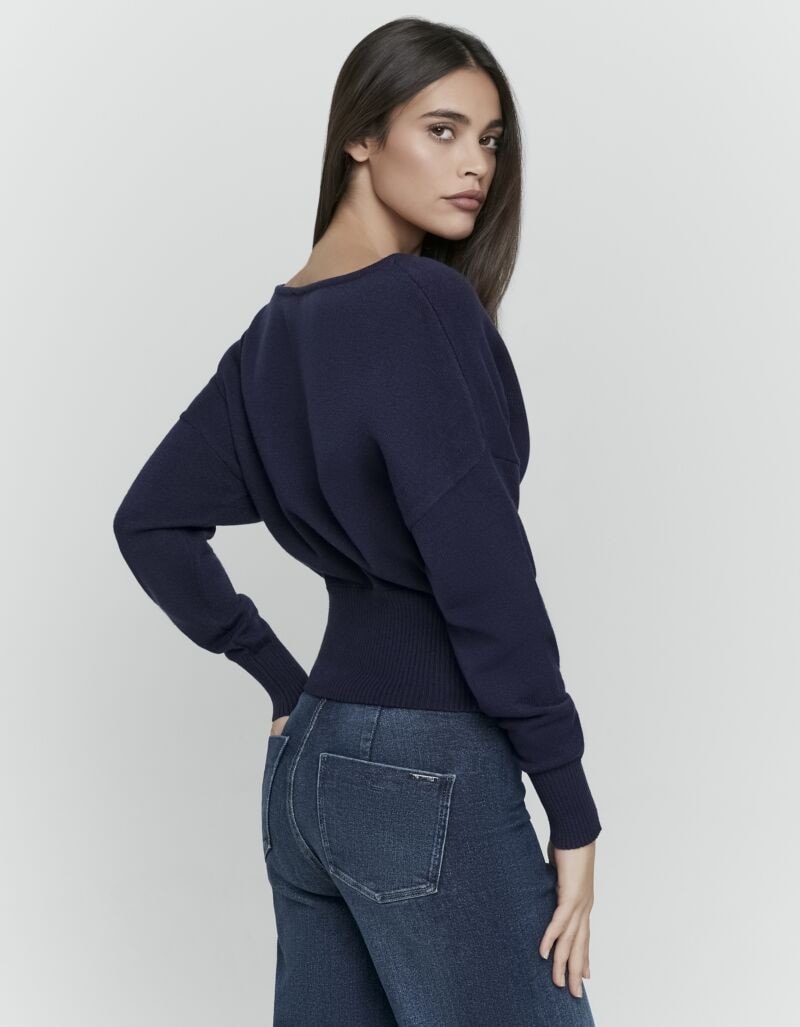Tally Weijl Strickpullover »SPUVIWILMA« U-Boot Ausschnitt und breites Rippündchen
