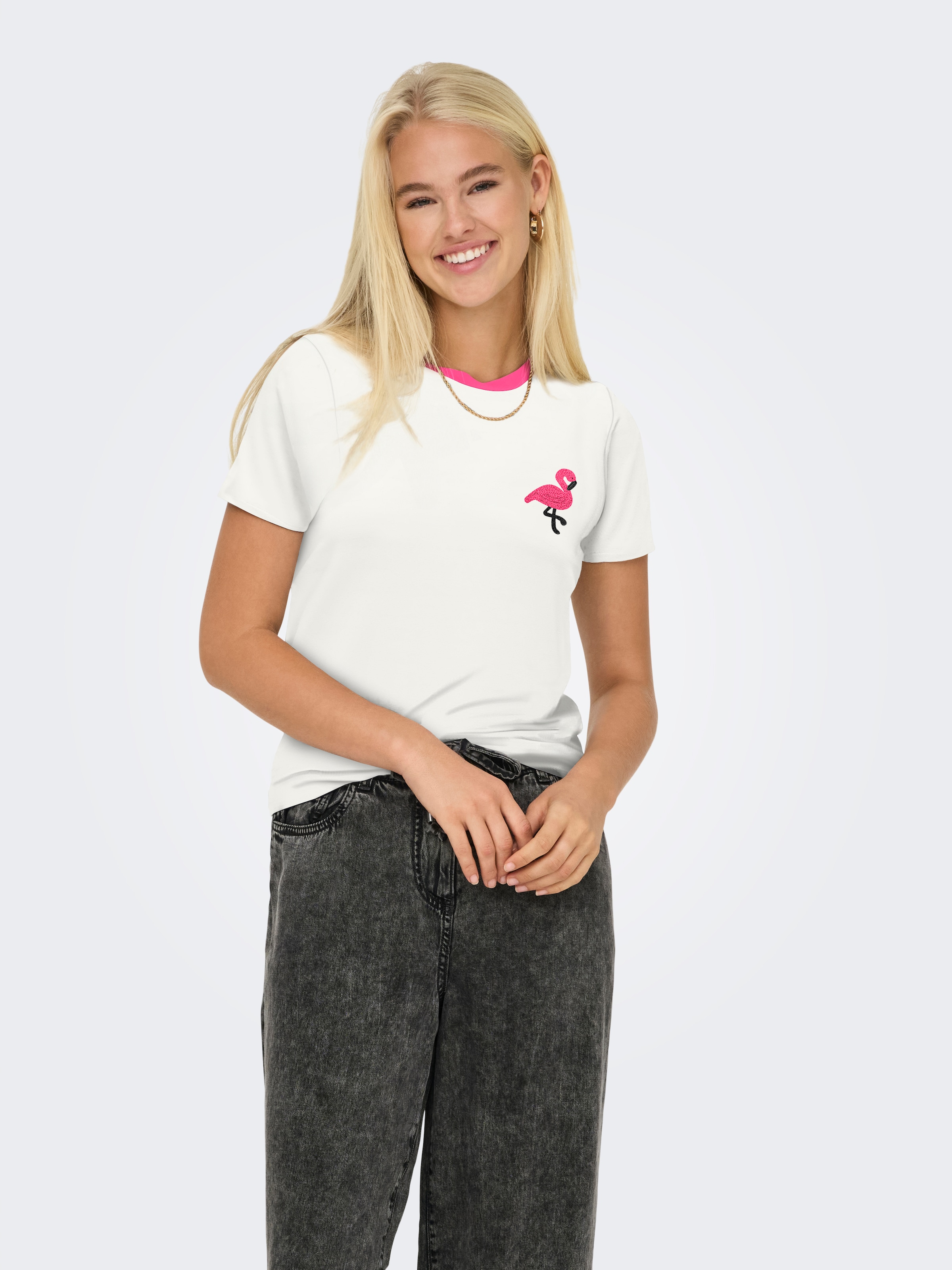 ONLY Kurzarmshirt »ONLHEART LIFE S/S TEE JRS NOOS«