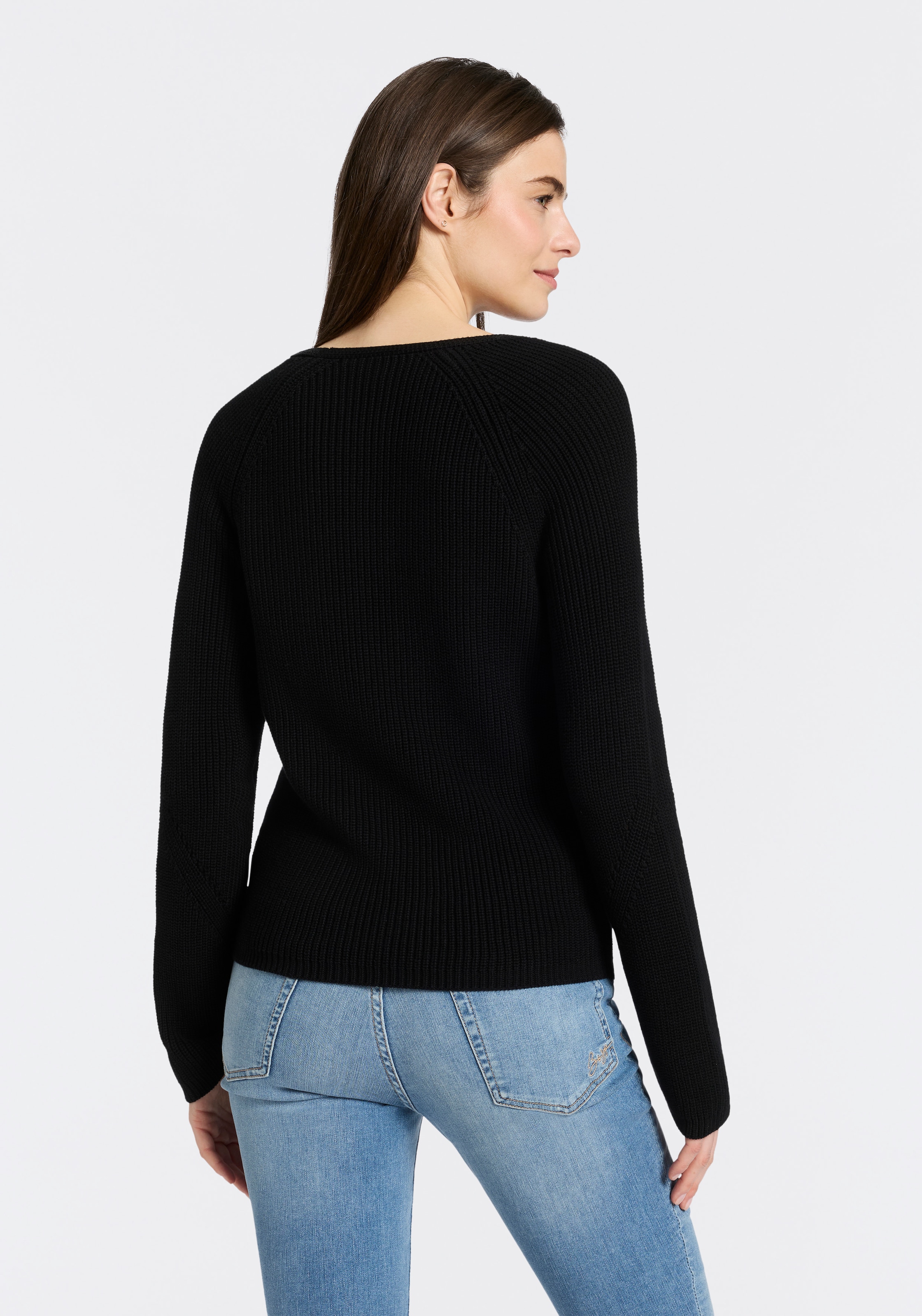 BOSS ORANGE Pull en tricot »Fardellina Premium Damenmode« aus reiner Baumwolle