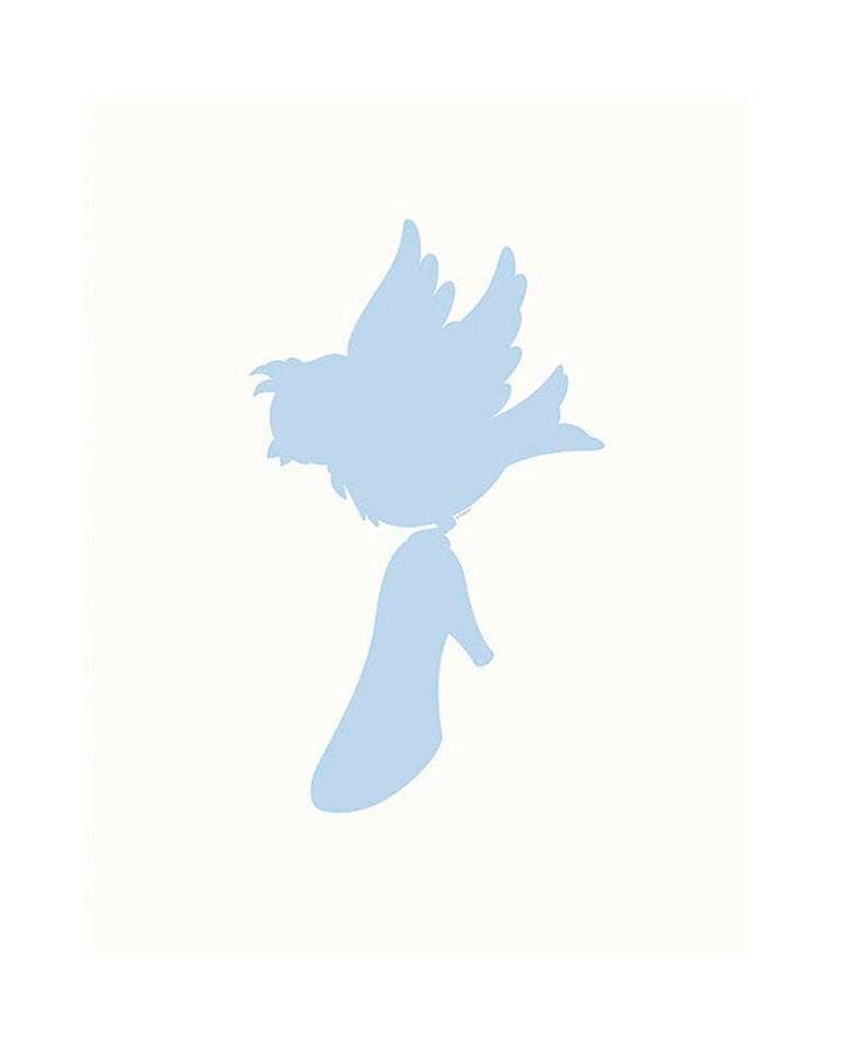 Image of Komar Bild "Cinderella Bird" Disney 1 Stk. tlg. Wandbild zur Dekoration im Kinderzimmer - ohne Rahmen