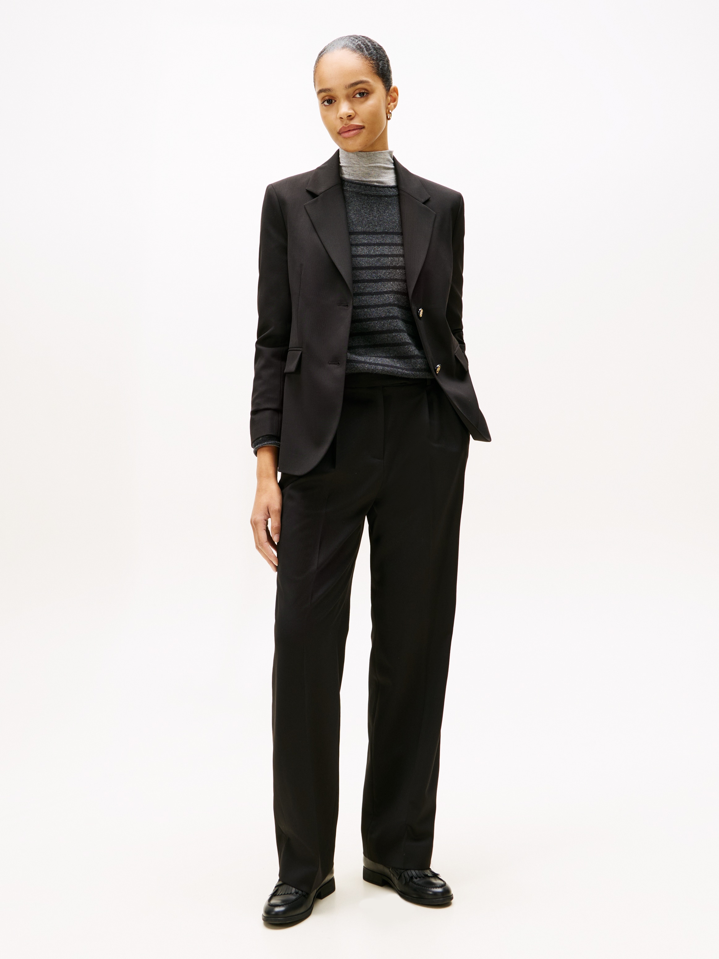 Tommy Hilfiger Blazer long »TIMELESS WOOL REG STRT SB BLAZER« mit Wolle