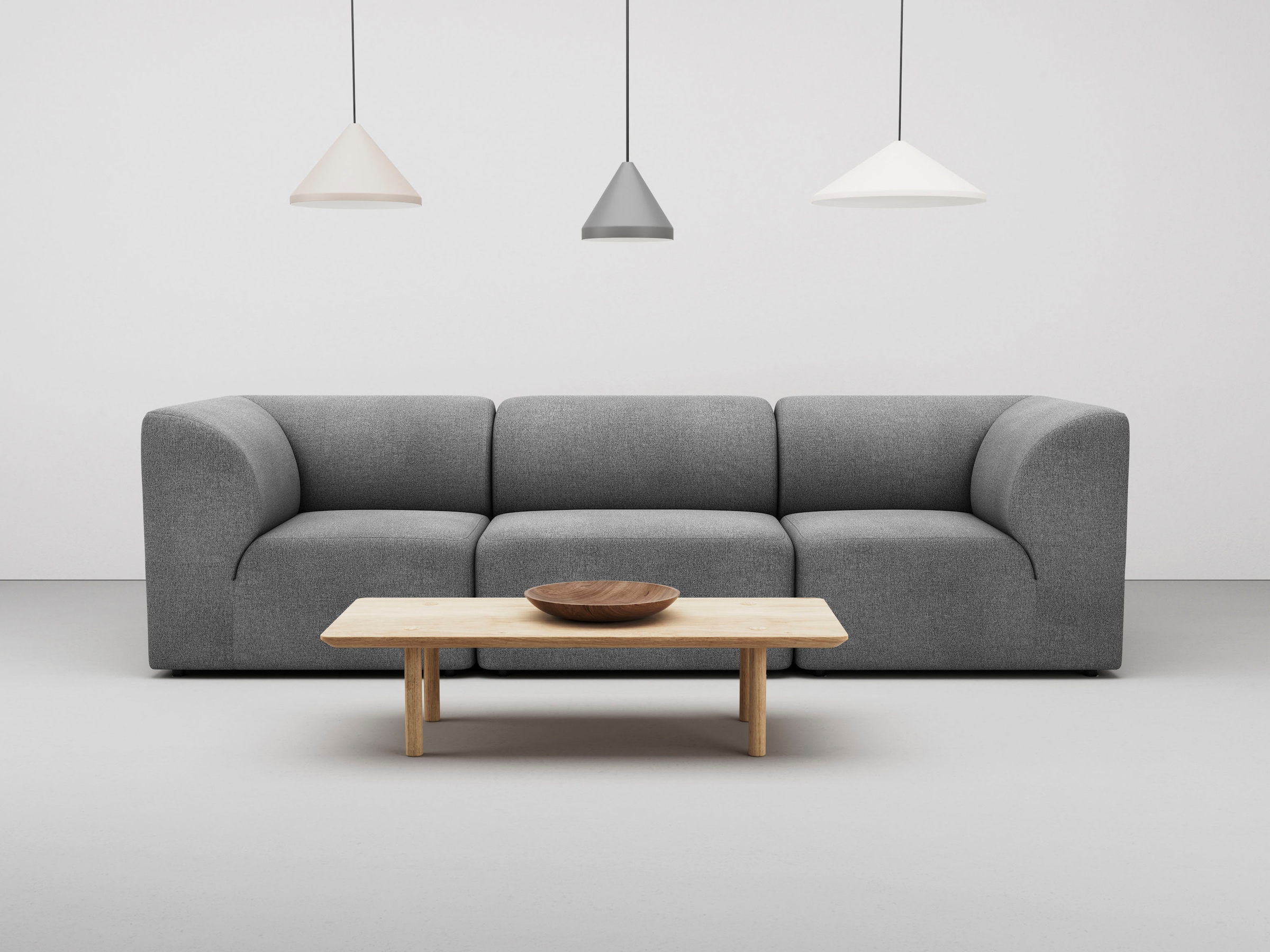 LeGer Home by Lena Gercke 3-Sitzer »Floria«, modulares Sofa, in trendigen Farben, mit Komfortschaum-Polsterung