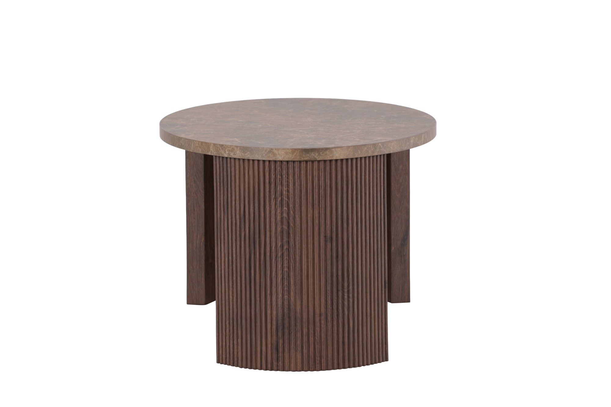 Venture Home Couchtisch »Bristol, ovaler Couchtisch 120 × 60 cm in Mocca mit grauer Steinoptik« Sofatisch, MDF, 3D-Papier, oval, kontrastreich, raffiniert