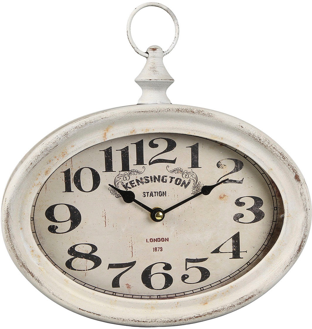 Image of Ambiente Haus Wanduhr »Antikweiss Wanduhr aus metall 27cm« bei Ackermann Versand Schweiz