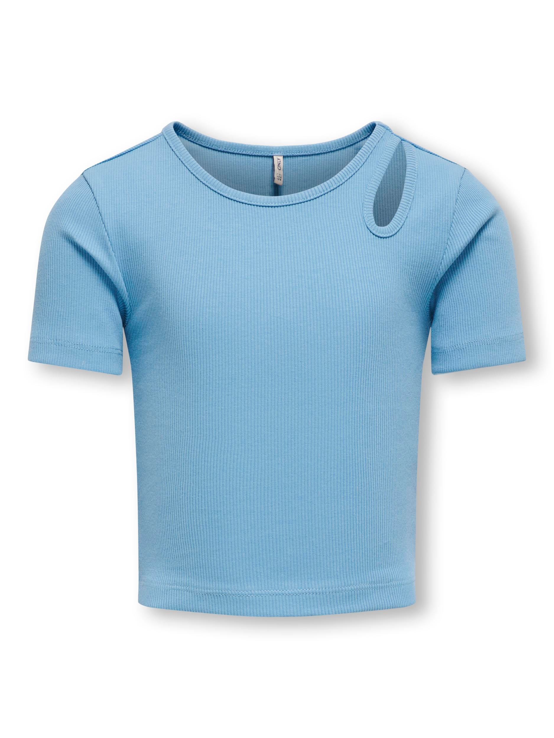 Image of KIDS ONLY Kurzarmshirt "KOGNESSA S/S CUT OUT TOP BOX JRS NOOS" mit tollem cut-out an der linken Schulter