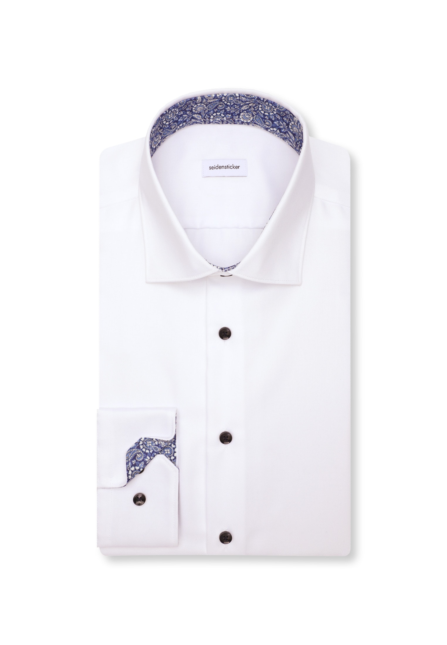 seidensticker Businesshemd »Schwarze Rose« Shaped 1/1 Kentkragen Uni