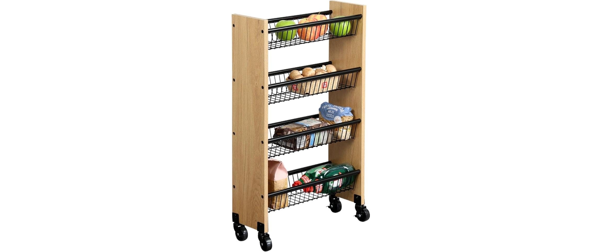 KESPER® Küchenwagen »Kesper Küchenwagen 45 x 77 x 17 cm, Keine Angabe/Beige/Schwarz«