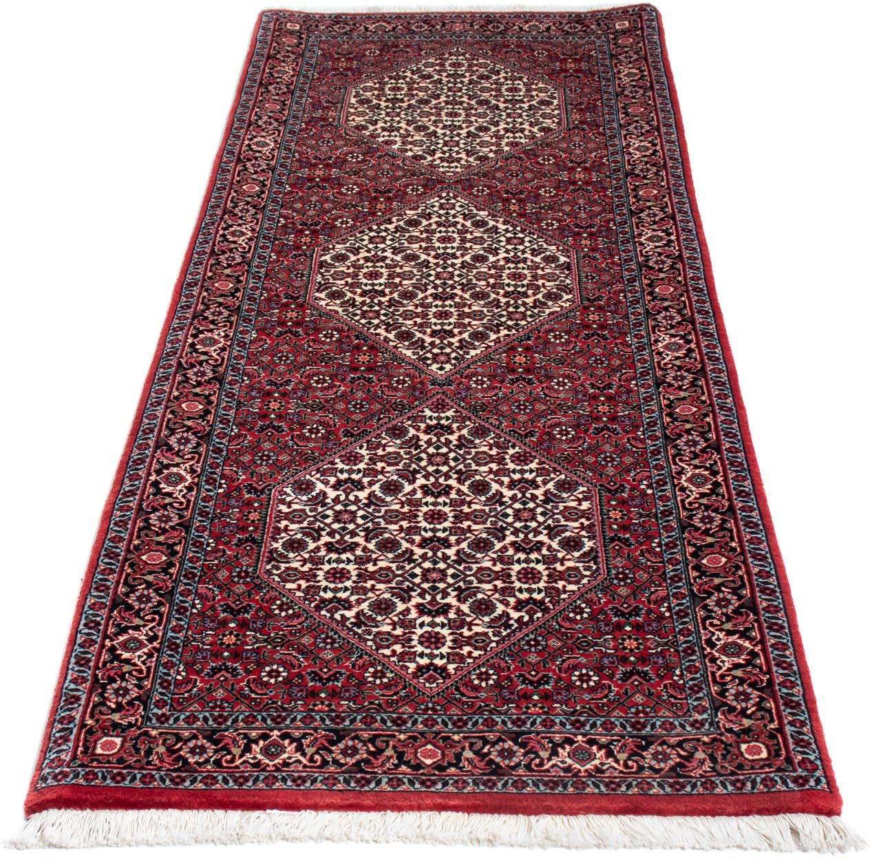 Image of morgenland Seidenteppich »Bidjar Stark Gemustert 196 x 48 cm«, rechteckig, 1 mm Höhe, Unikat mit Zertifikat bei Ackermann Versand Schweiz