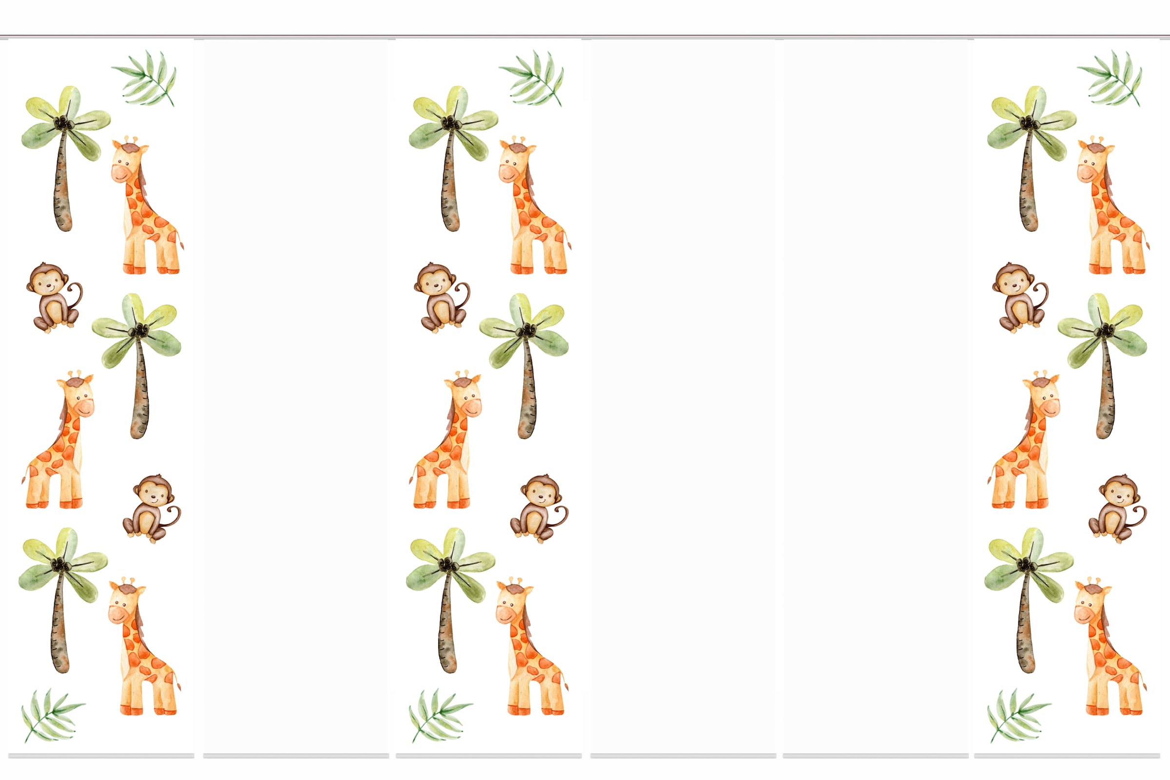 Image of HOME WOHNIDEEN Schiebegardine »GIRABO«, (6 St.), Schiebevorhang Digi 6er Set GIRABO bei Ackermann Versand Schweiz