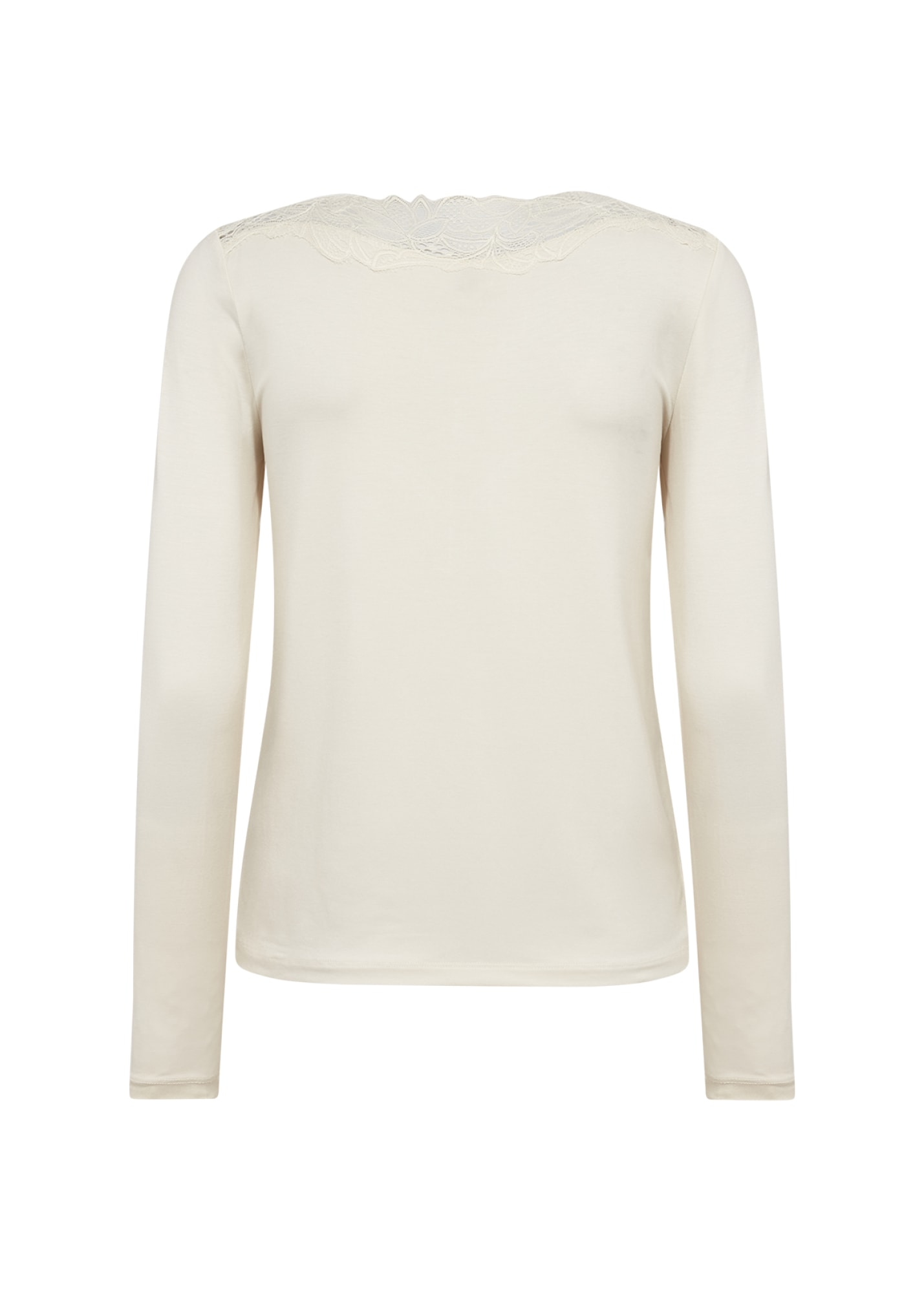 soyaconcept Langarmshirt »SC-MARICA 301« Viskosemischung, Spitze