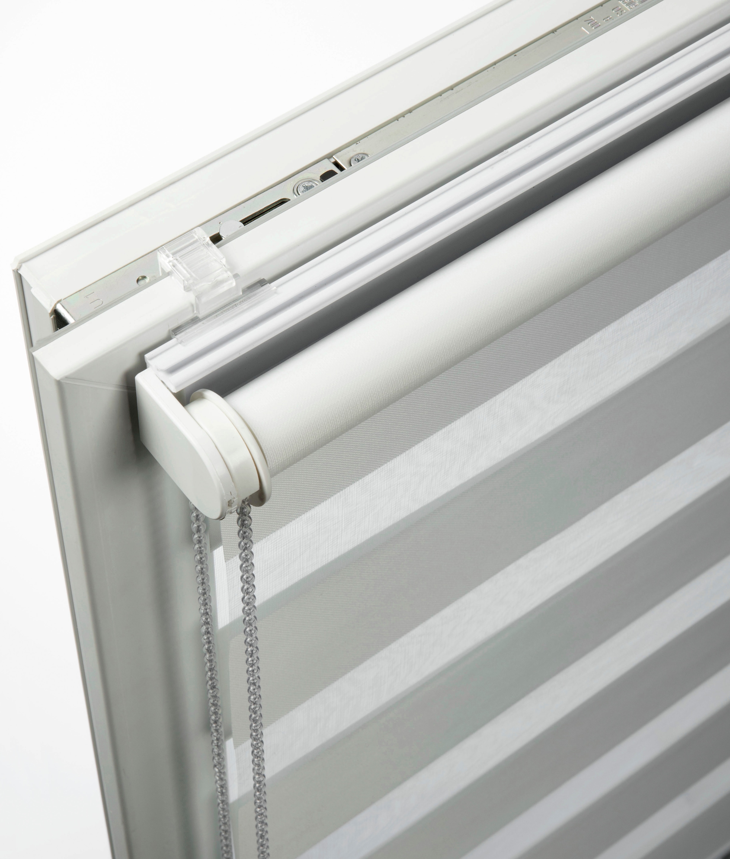 SCHÖNER WOHNEN-Kollektion Doppelrollo »Tilda« transparent Sichtschutz mit Bohren/ohne Bohren freihängend geklemmt, silberne oder weisse Rollo-Technik