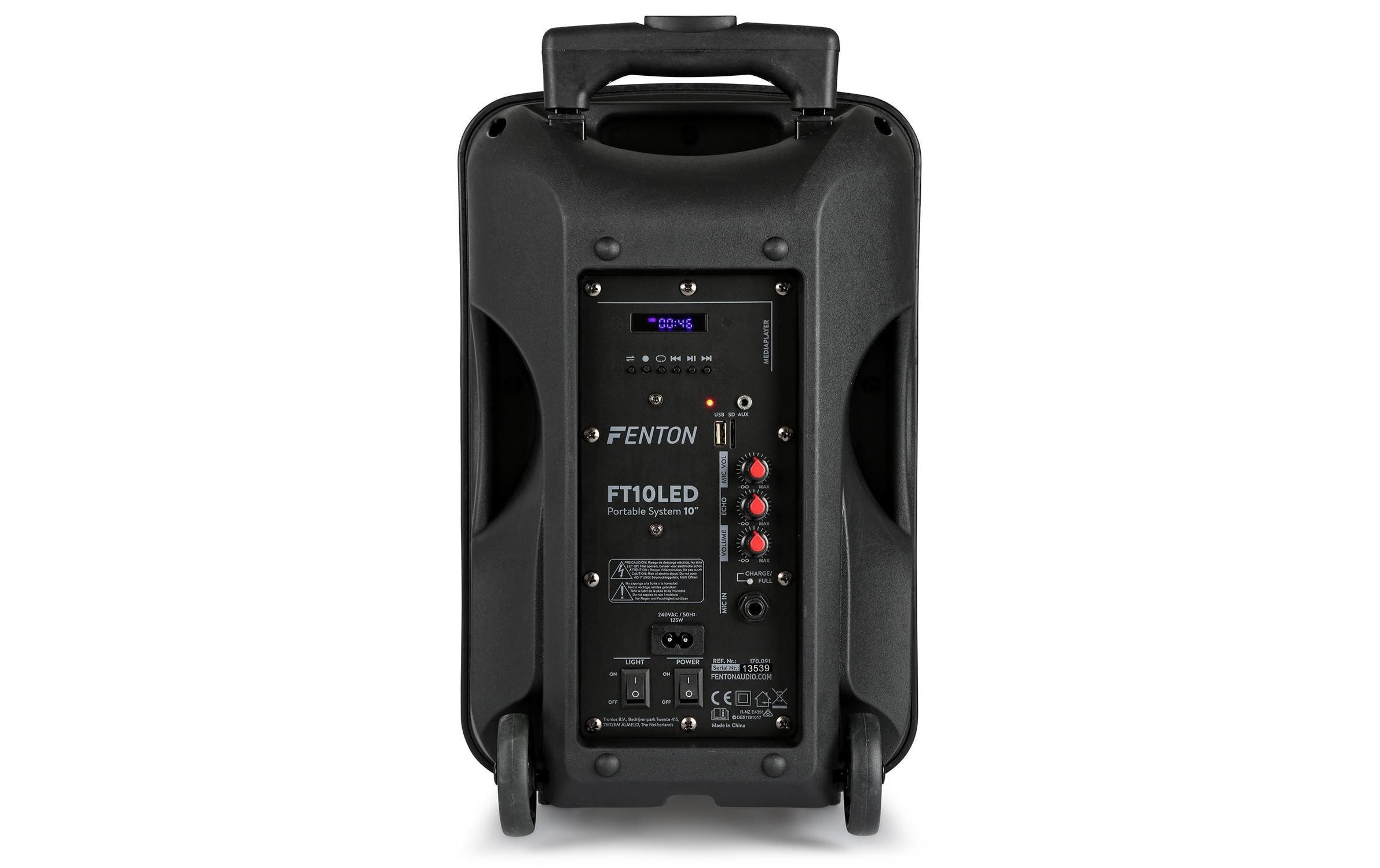 Lautsprecher »Fenton FT10LED Aktiv Trolley-Speaker«