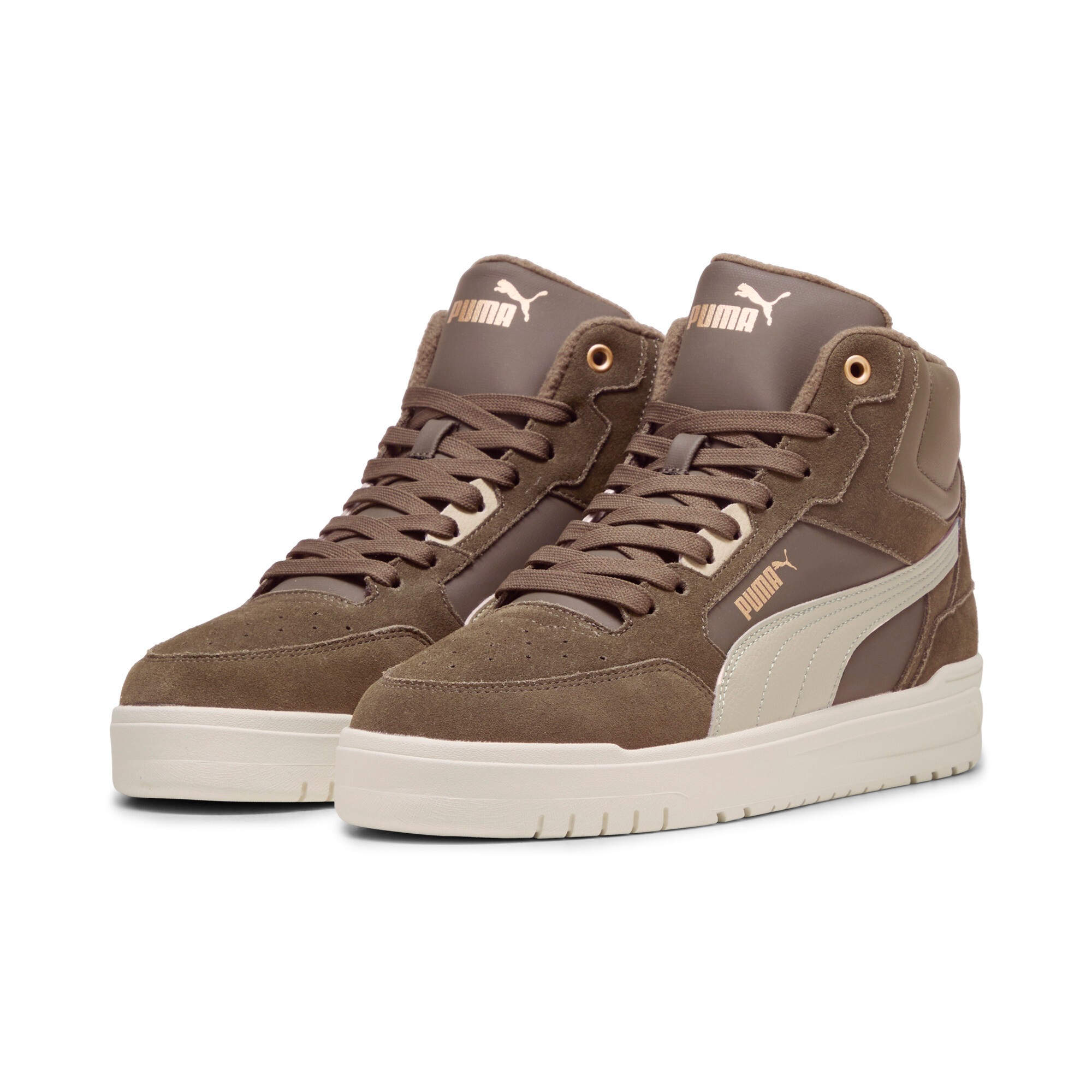 Image of PUMA Sneaker "SHUFFLE DOWNTOWN MID WTR" knöchelhoher Schnitt, mit Schnürverschluss, aus Leder