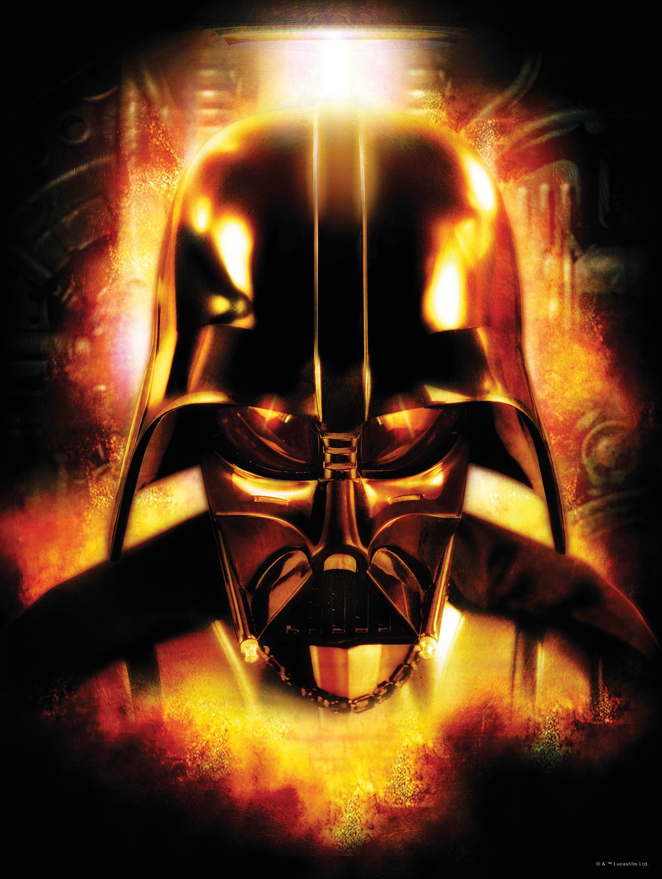 Image of Komar Bild "Star Wars Classic Vader Head" Star Wars 1 Stk. tlg. Wandbild zur Dekoration im Kinderzimmer - ohne Rahmen