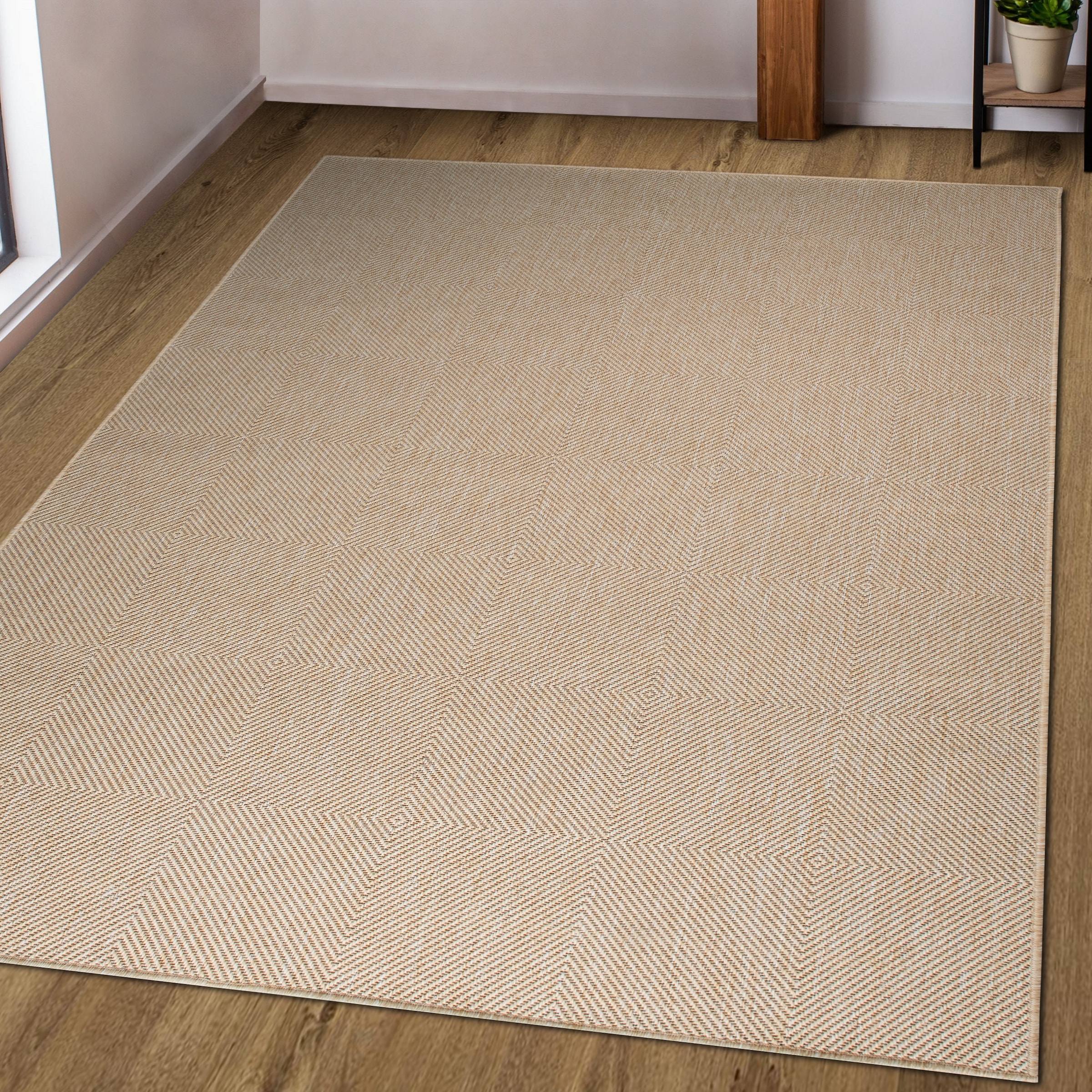 GOODproduct Teppich »Anna, auch als Läufer erhältlich« rechteckig 3 mm Höhe In- und Outdoor geeignet, Sisal-Optik, Wetterfest & UV-beständig