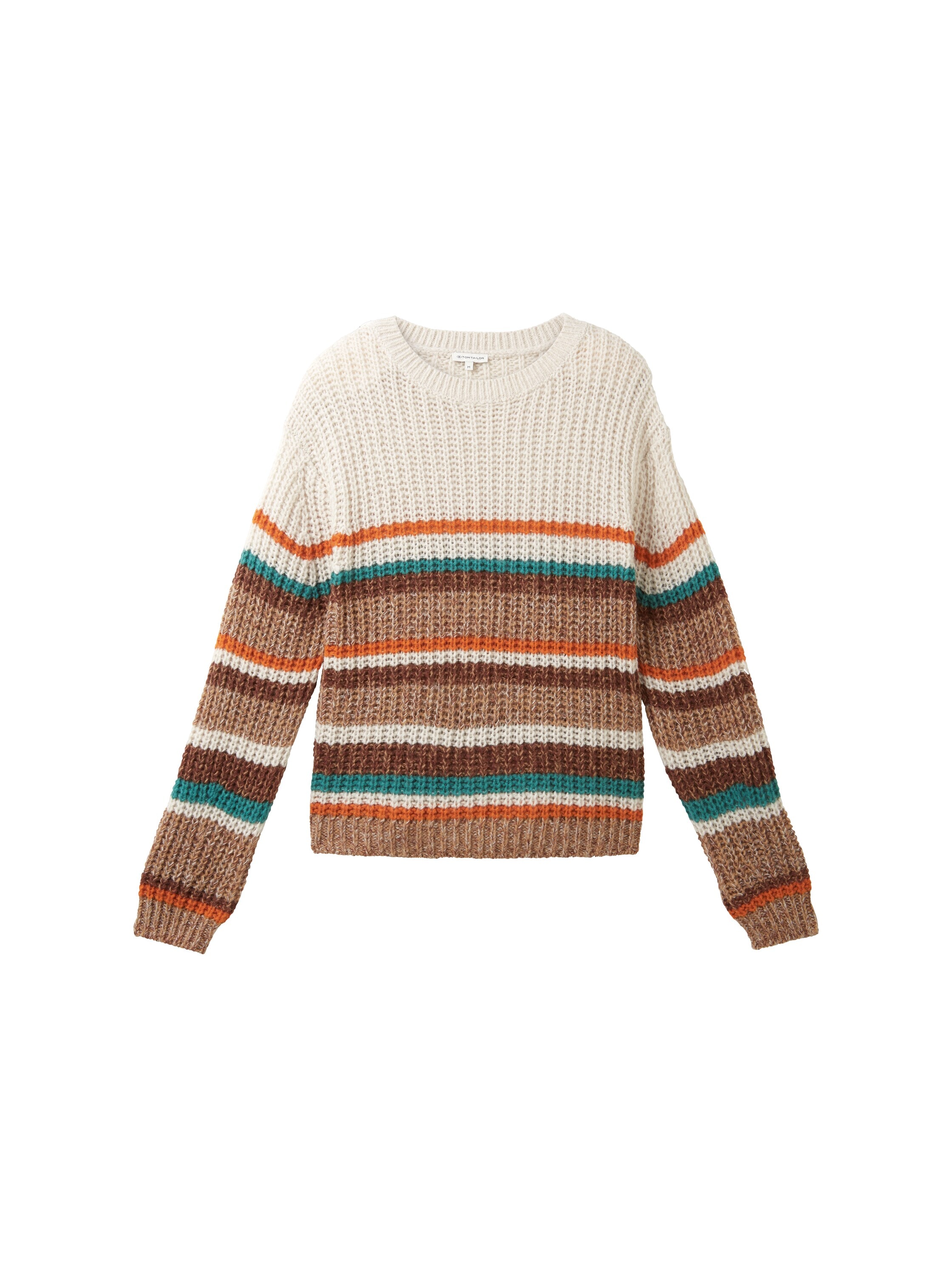 TOM TAILOR Streifenpullover, mit Streifenmuster