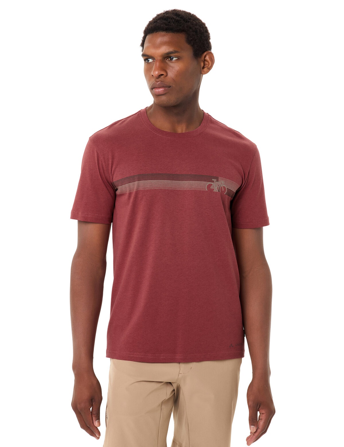 VAUDE »MEN'S CYCLIST T-SHIRT V« coupe sportive, manches courtes, pour activités variées
