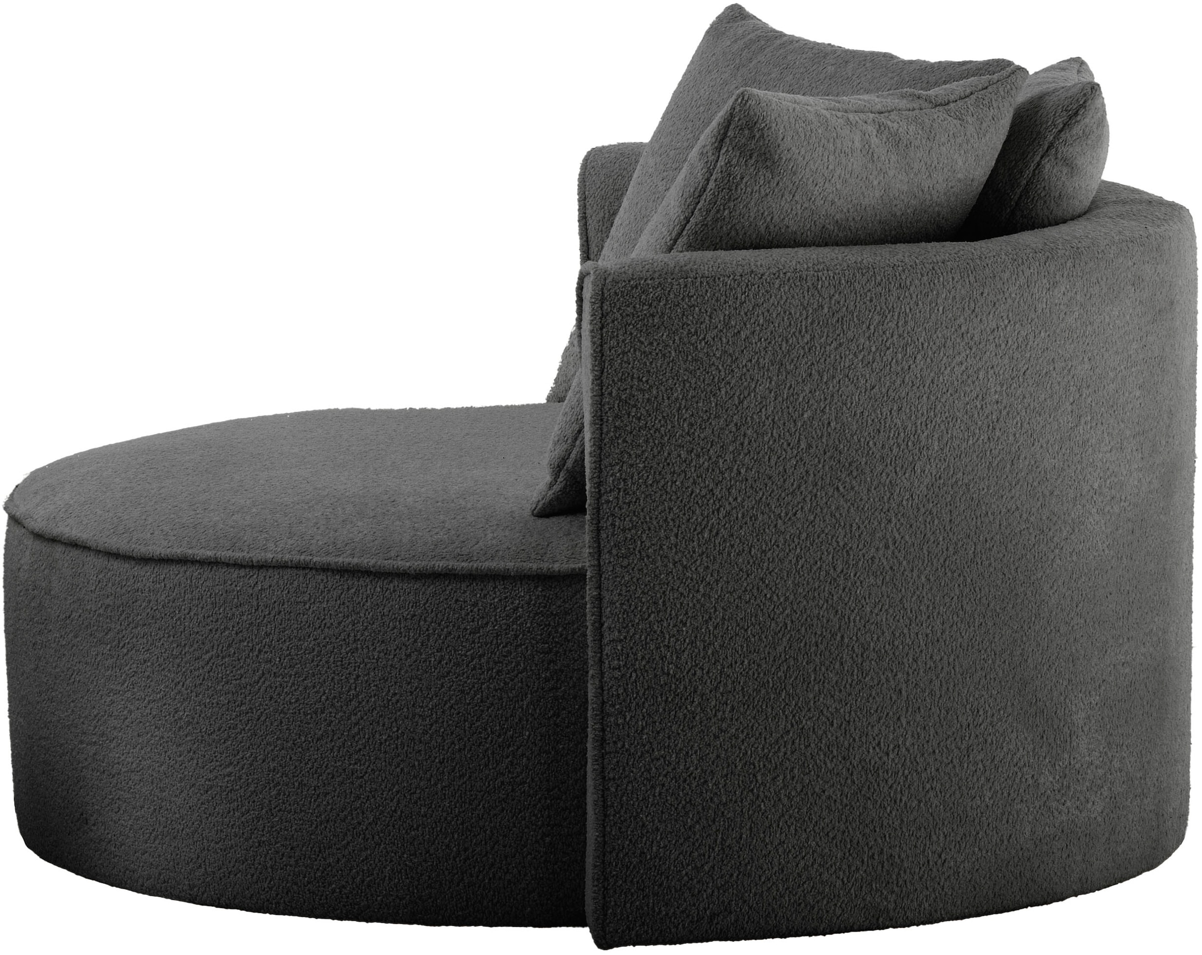 LeGer Home by Lena Gercke XXL-Sessel »Isalie, Sessel in modernen Farben, Lesesessel, Loveseat, Big-Sessel«, trendige Stoffe, mit 3 Zierkissen, grosse Sitzfläche, Hocker optional