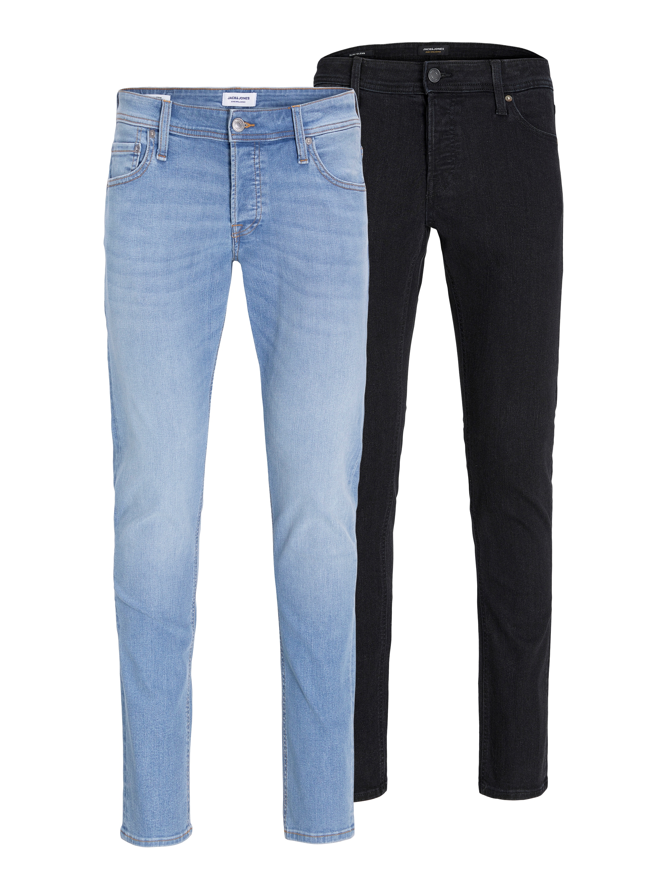 Image of Jack & Jones Slim-fit-Jeans "JJIGLENN JJORIGINAL SQ 356/330 2 PK MP" Packung, 2
