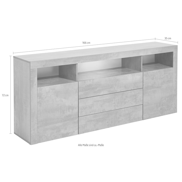 borchardt Möbel Sideboard »Santa Fe«, Breite 166 cm günstig kaufen