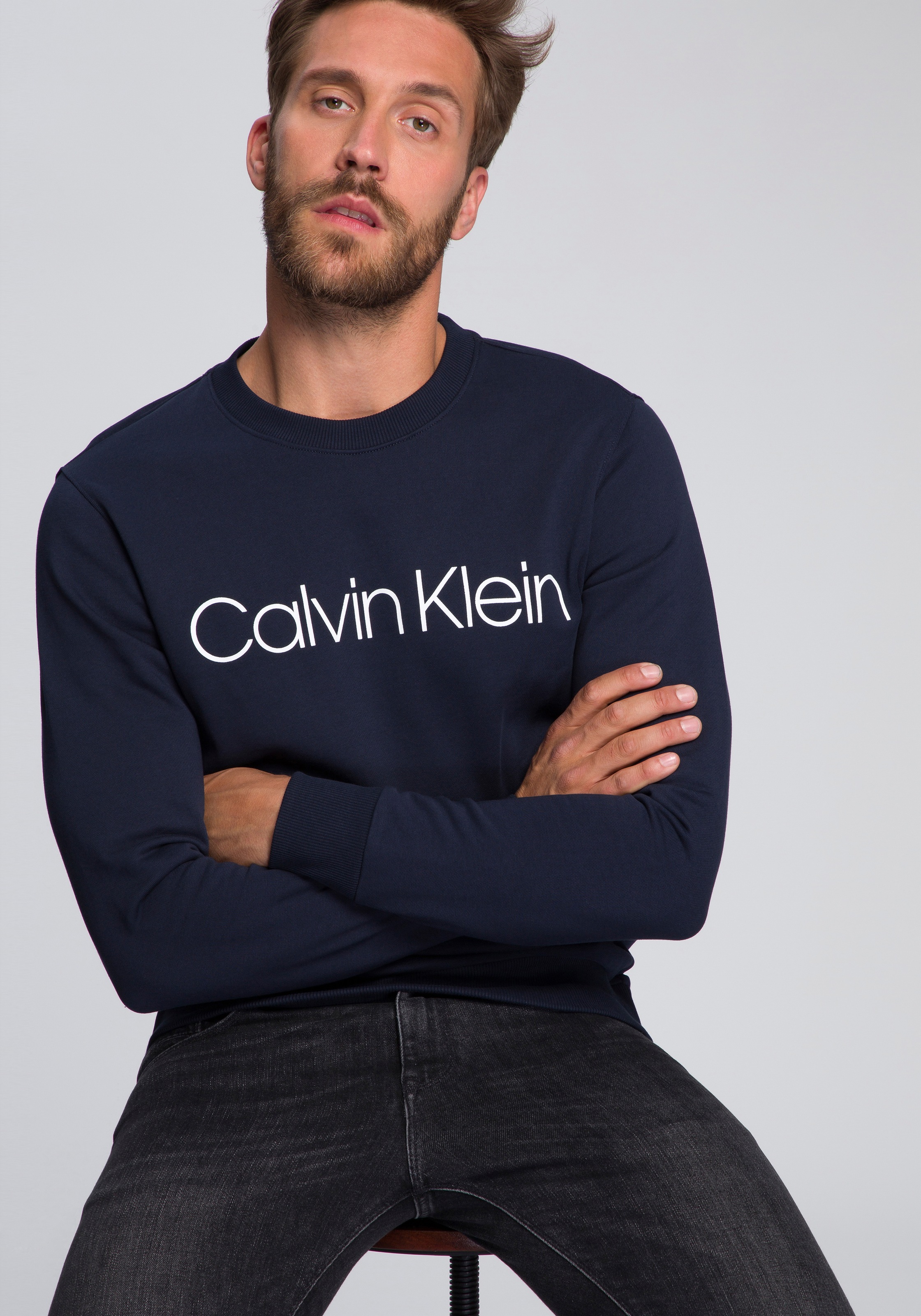 Image of Calvin Klein Sweatshirt »COTTON LOGO SWEATSHIRT« bei Ackermann Versand Schweiz