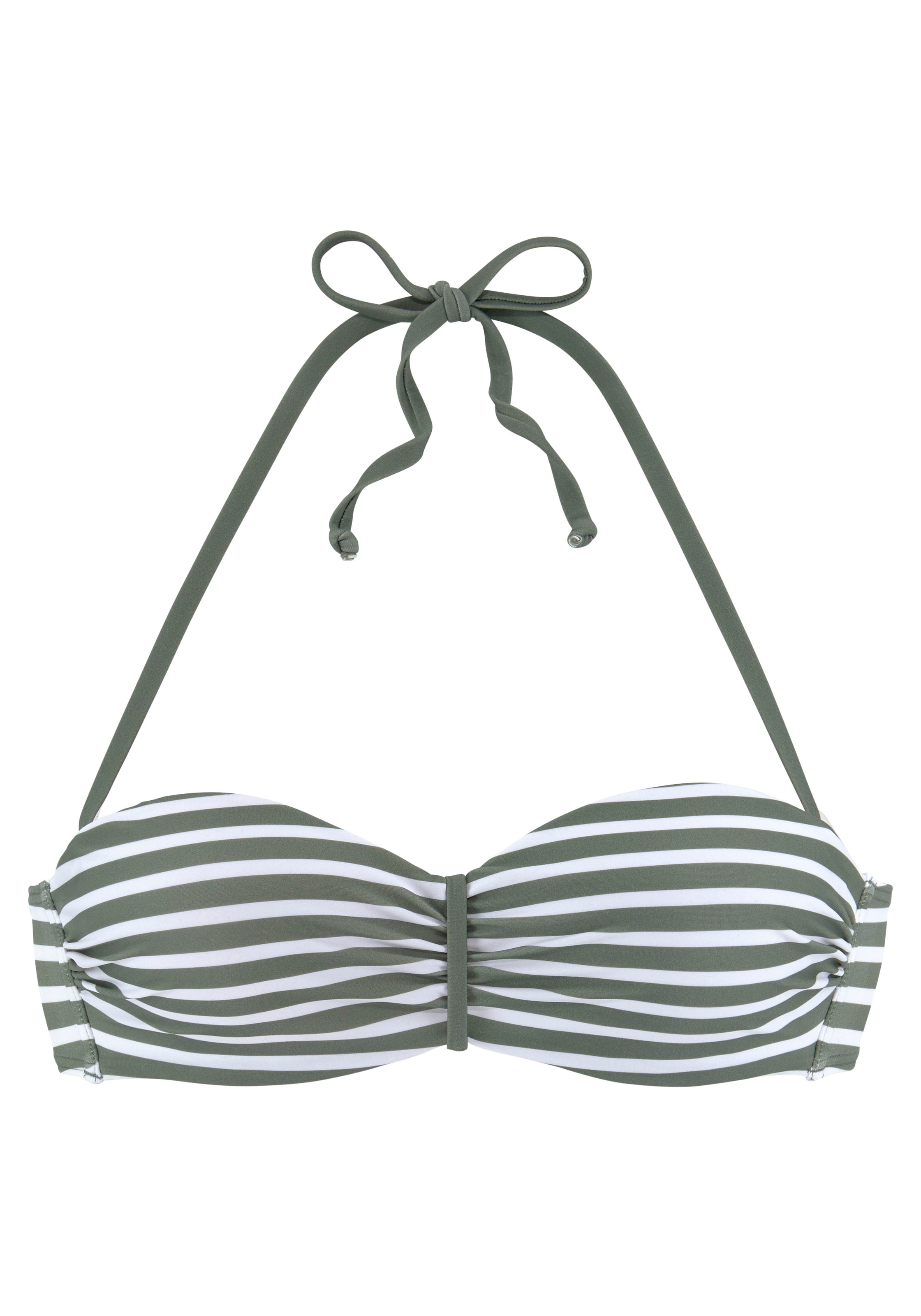 Venice Beach Top bikini bandeau »Summer« avec centre froncé