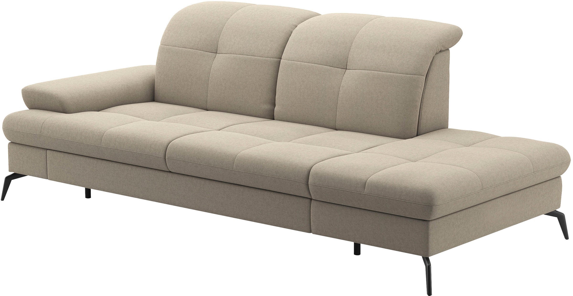 sit&more Recamiere »Amica, inkl. Sitztiefenverstellung und Armteilverstellung« wahlweise mit Kopfteilverstellung und Stauraum