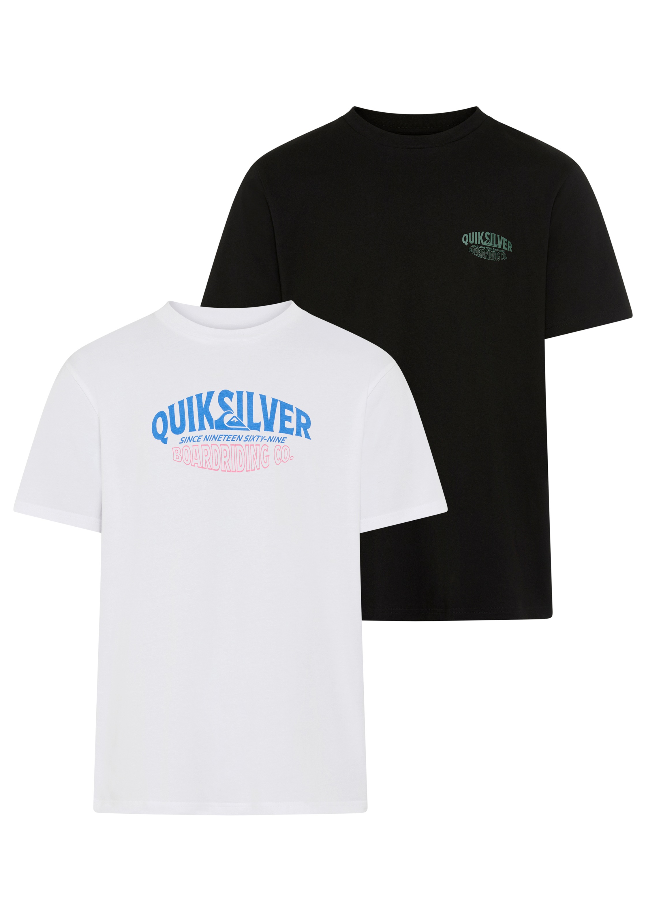 Image of Quiksilver T-Shirt "RUGGED PACK" 2 tlg. für Erwachsene, Kurzarm, für Freizeit und Alltag, sportlicher Stil