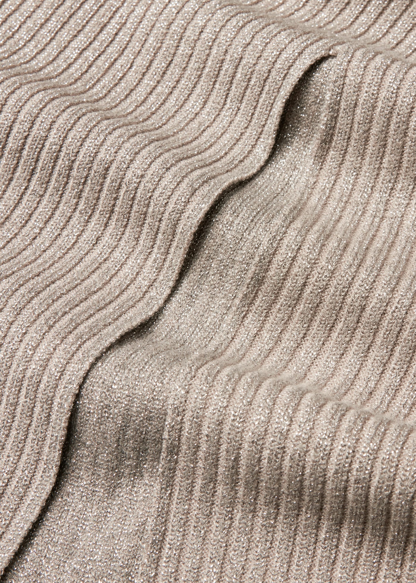 bonprix Strickrock »Strickrock aus fliessendem Viskose-Mix« mit Glitzer-Details und seitlichem Schlitz