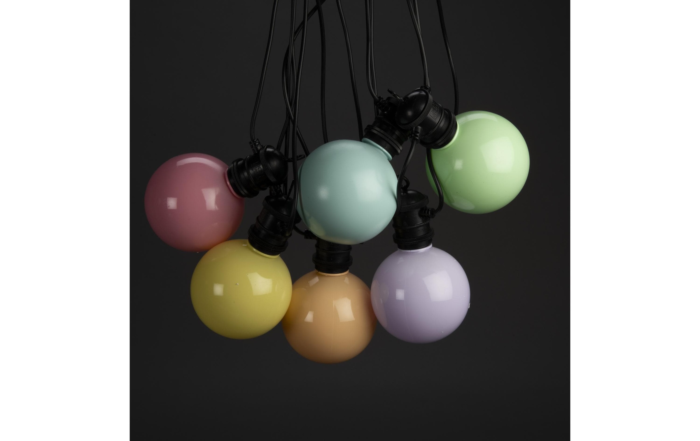 KONSTSMIDE Lichterkette »Solar Globe 10 LEDs Mehrfarbig«, 10 St.-flammig