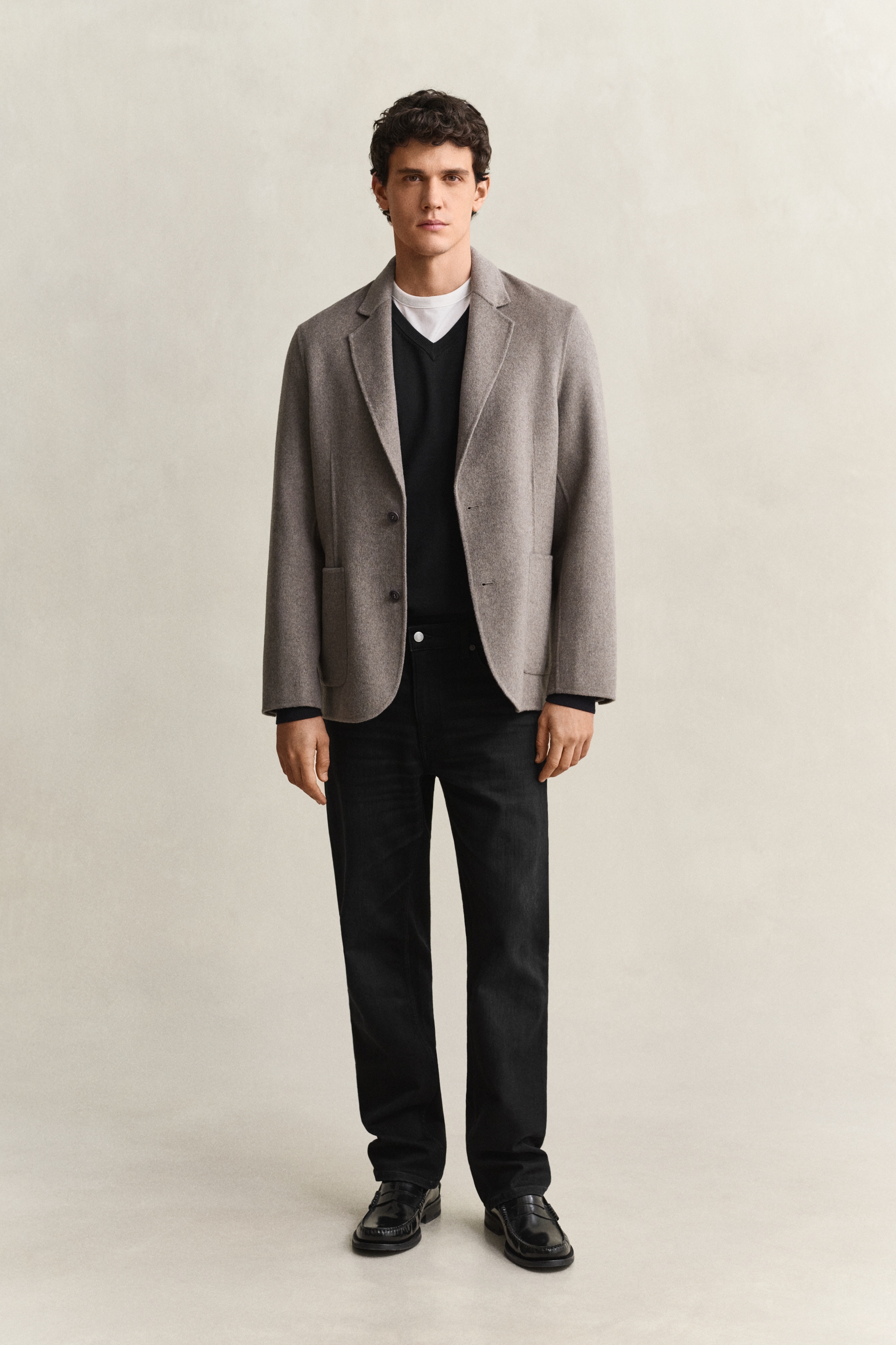 Gant Pull col V »CLASSIC COTTON V-NECK« coupe régulière avec col en V