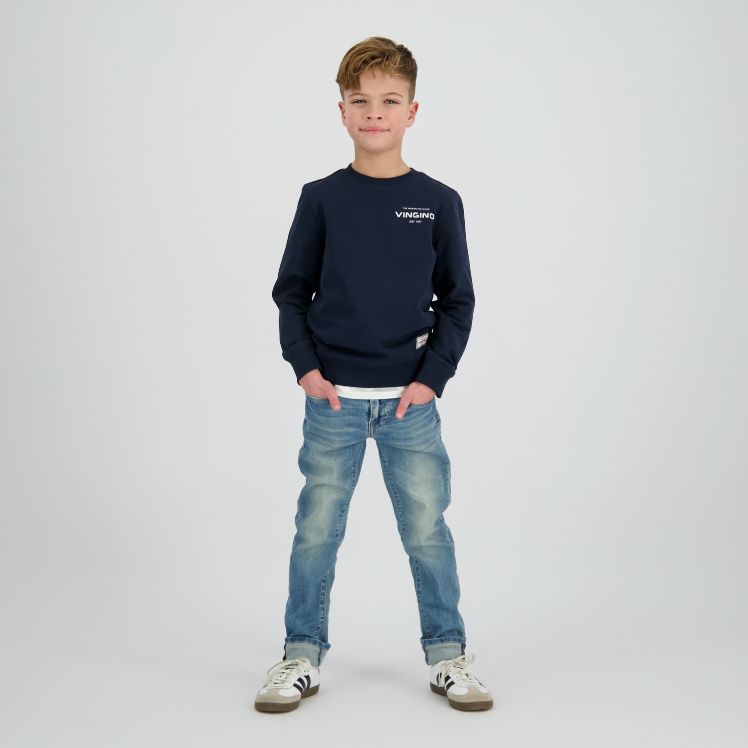 Vingino Pull , avec imprimé logo, pour garçons
