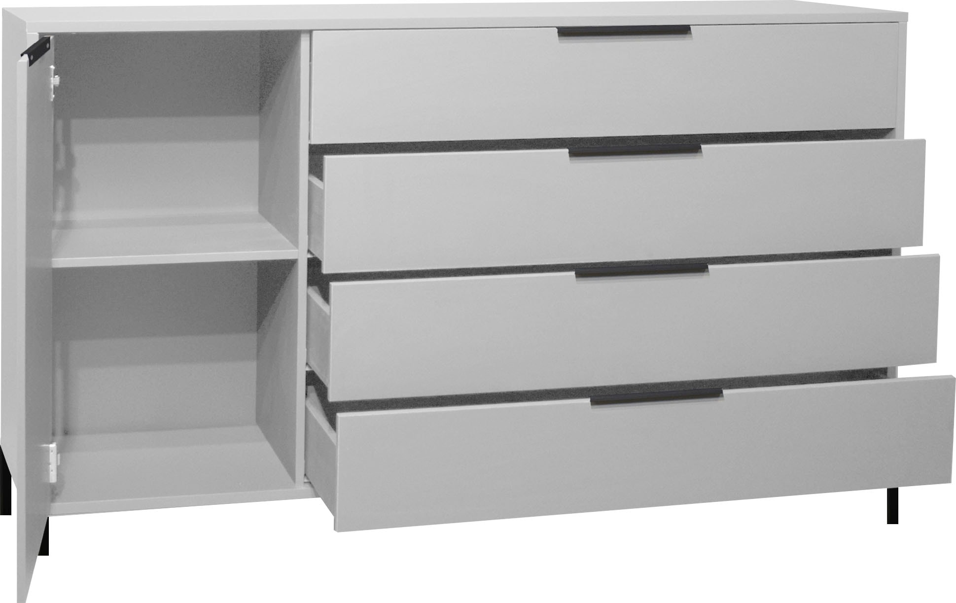 Mäusbacher Highboard »Bonnie TOPSELLER!«, Board mit Quadratgestell