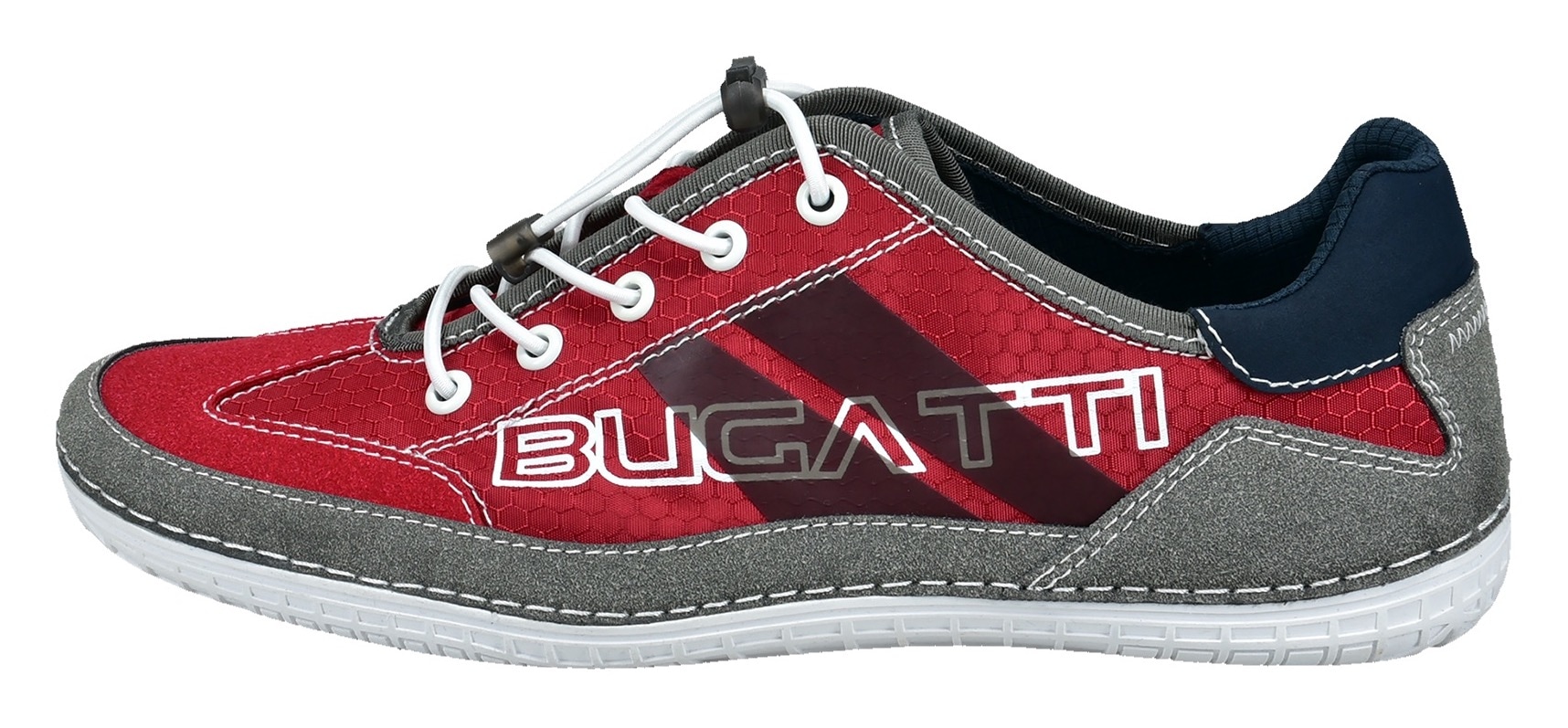 bugatti Slip-On Sneaker, Freizeitschuh, Halbschuh, Slipper mit Kontrastnähten- und besätzen