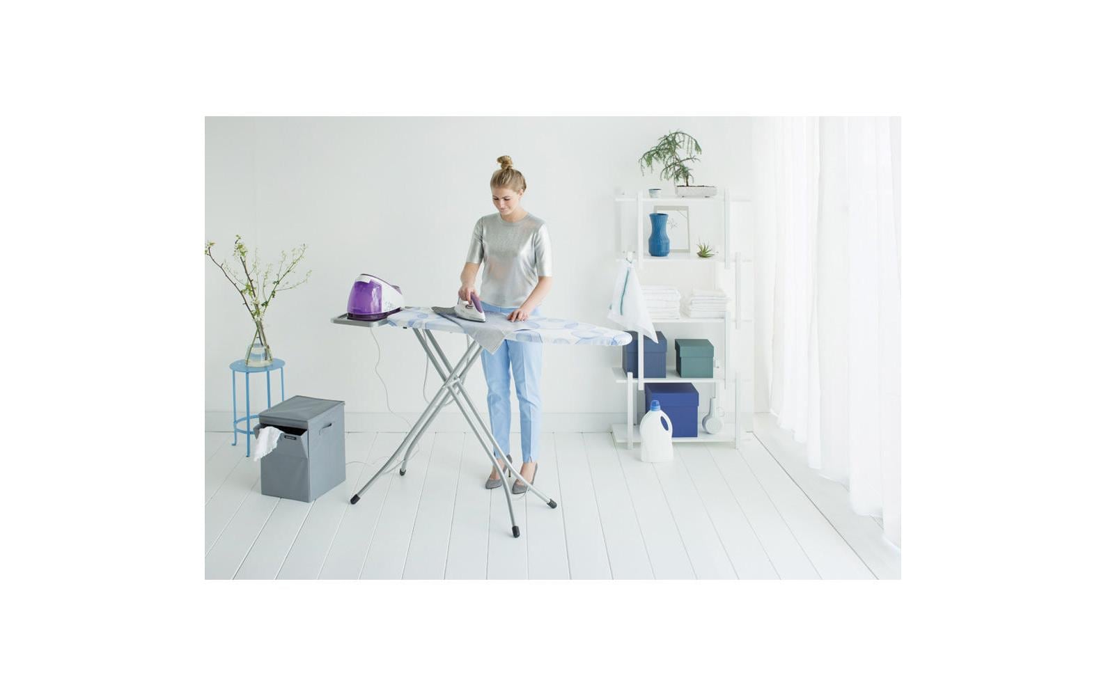 Brabantia Bügelbrett »Bubbles Dampfstationsablage«, Bügelfläche 38 cmx49 cm