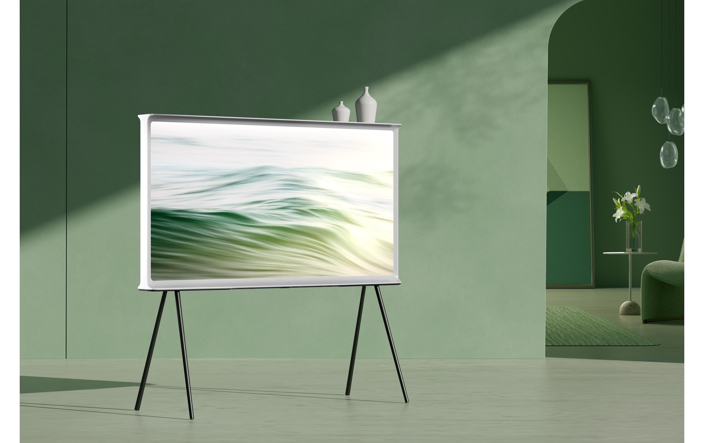 Samsung QLED-Fernseher »The Serif 4.0 White 55« 138 cm/55 ″ Smart-TV