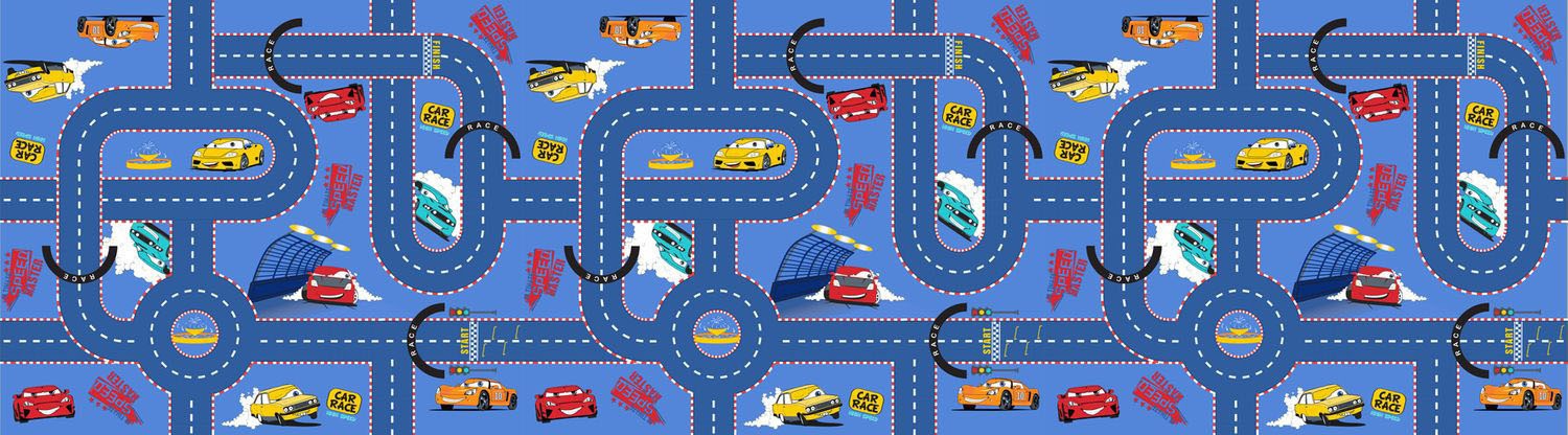 Image of Paco Home Kinderteppich »Lino 681«, rund, 5 mm Höhe, Wendeteppich, Strassen-Spielteppich, Kinderzimmer bei Ackermann Versand Schweiz