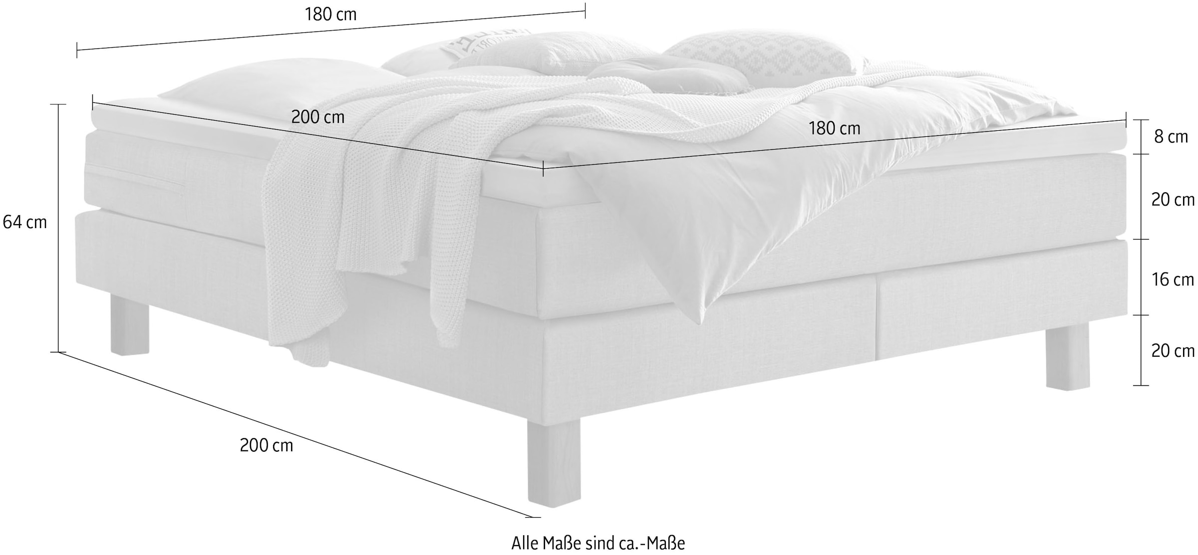 HASENA Boxspringbett »Isoba«, Wärme und Geborgenheit spüren, ein Rückzugsort zum Wohlfühlen – all das bietet unser Boxspringbett Isoba. Die quadratischen Füsse aus Eiche geben dem Bett den nötigen Halt und stützen Ihren perfekten Schlaf.