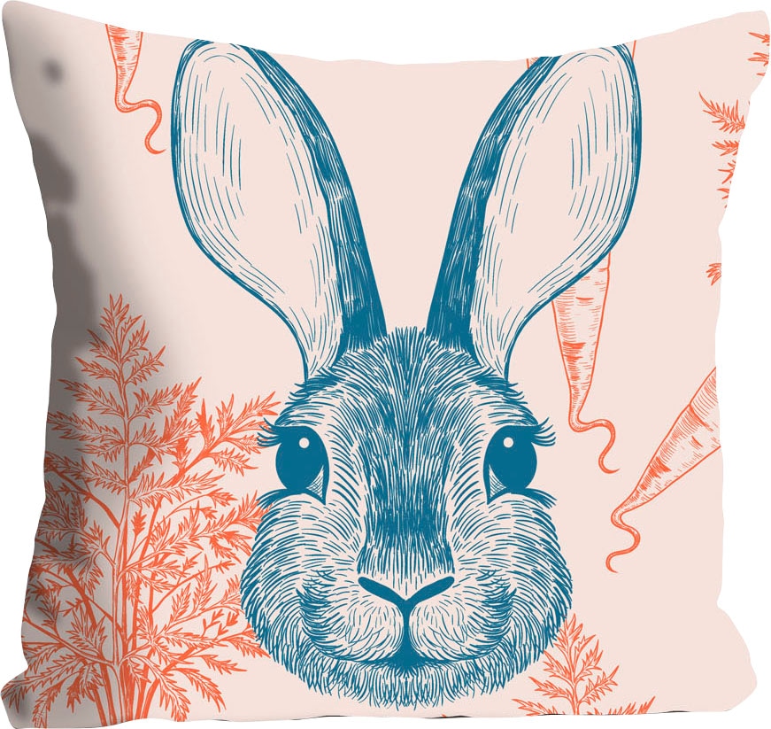 queence Coussin décoratif »Putu« mit einem freundlichen Häschen