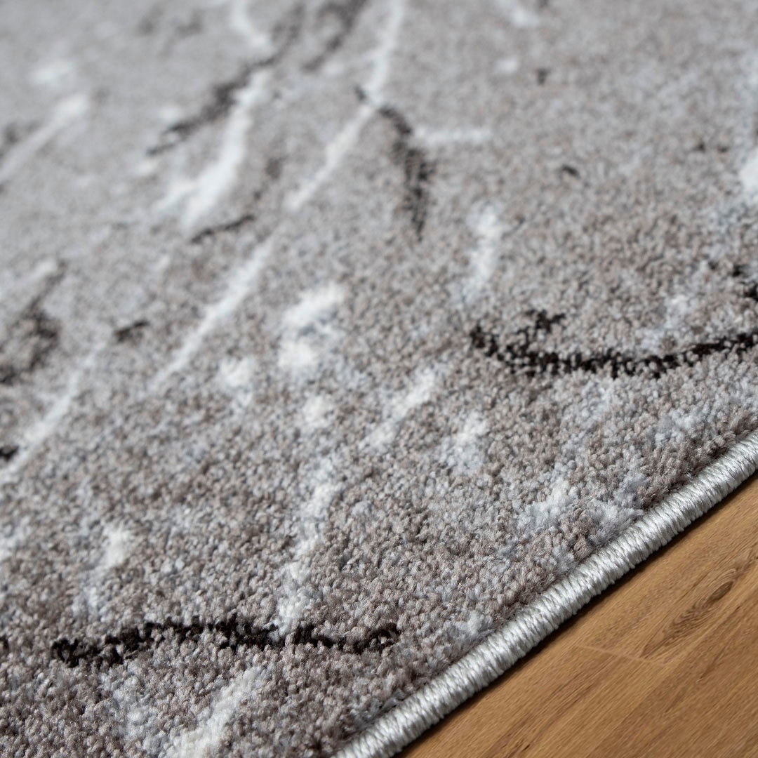 GOODproduct Teppich »Tjara« rechteckig 9 mm Höhe Marmor-Design, mit besonders weichem Flor, Kurzflor, dichte Qualität