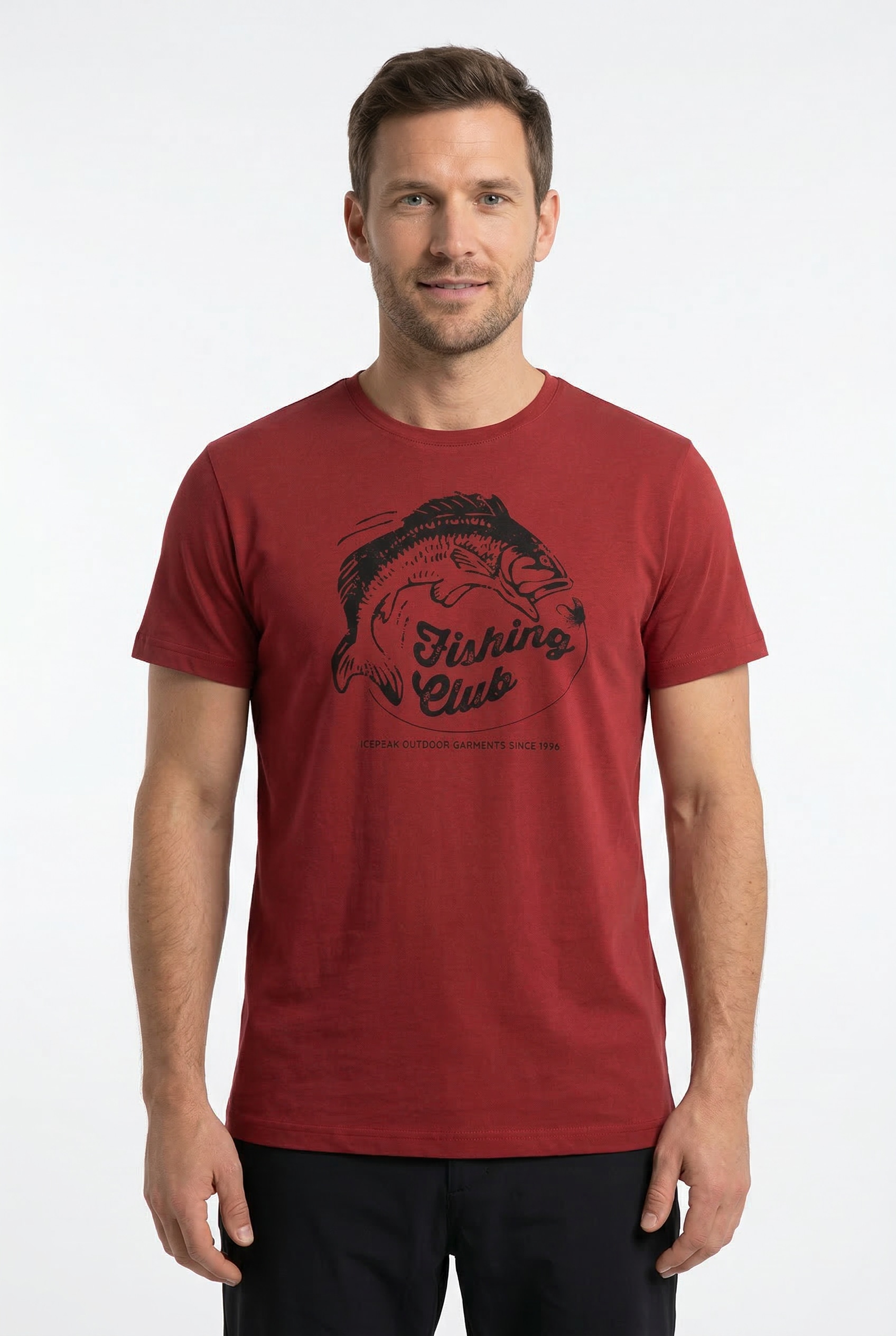 Icepeak T-shirt »MILLINGTON« t-shirt imprimé, en coton
