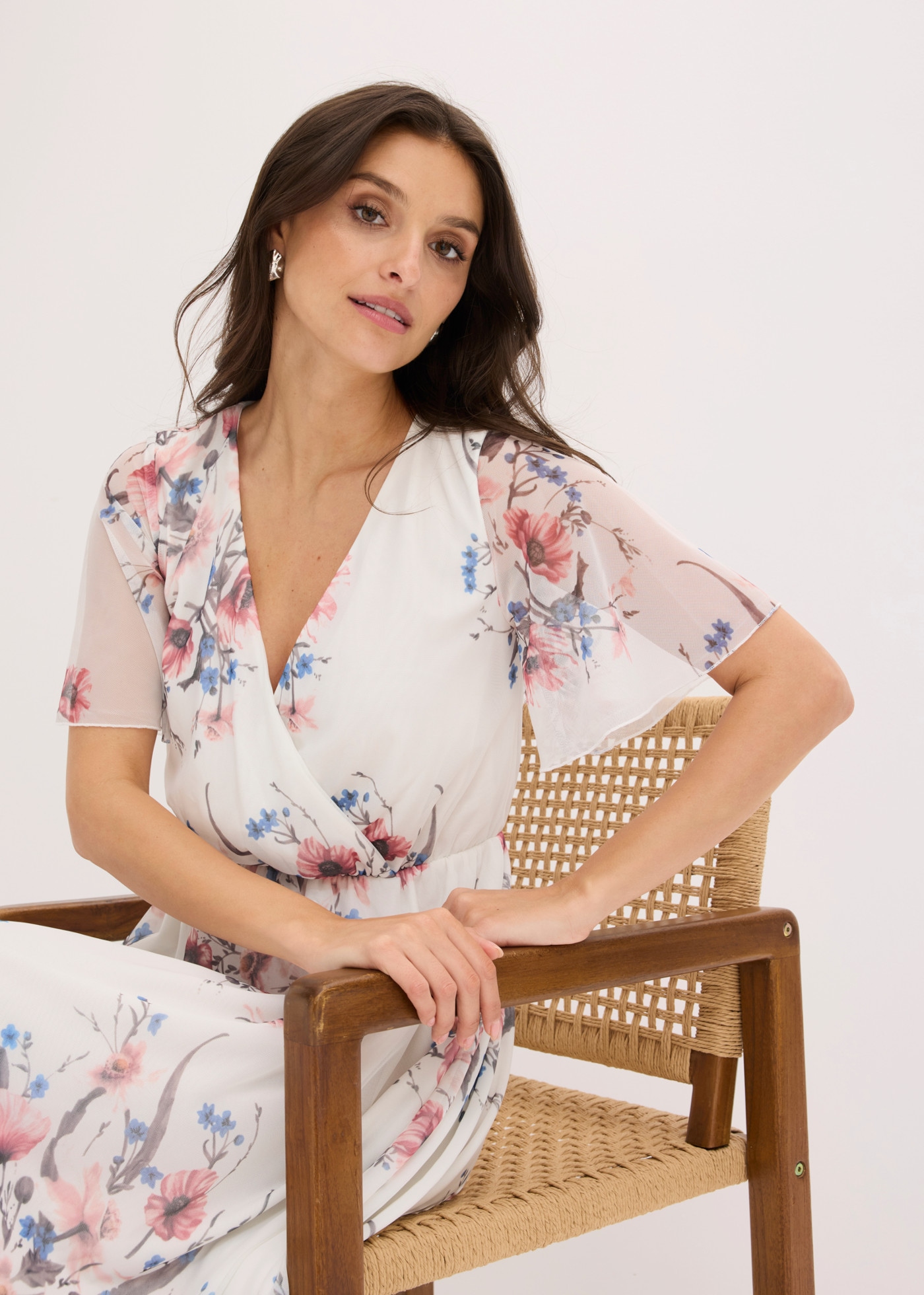 bonprix Minikleid für den Alltag, aus Polyester und Elasthan, ausgestellte Passform