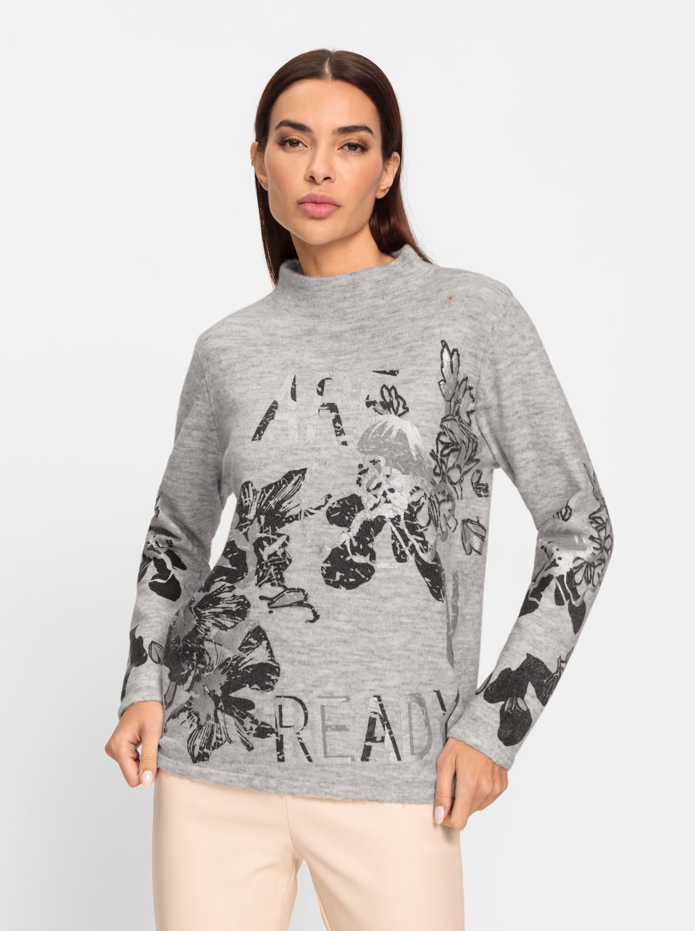 heine Strickpullover »Druck-Pullover«