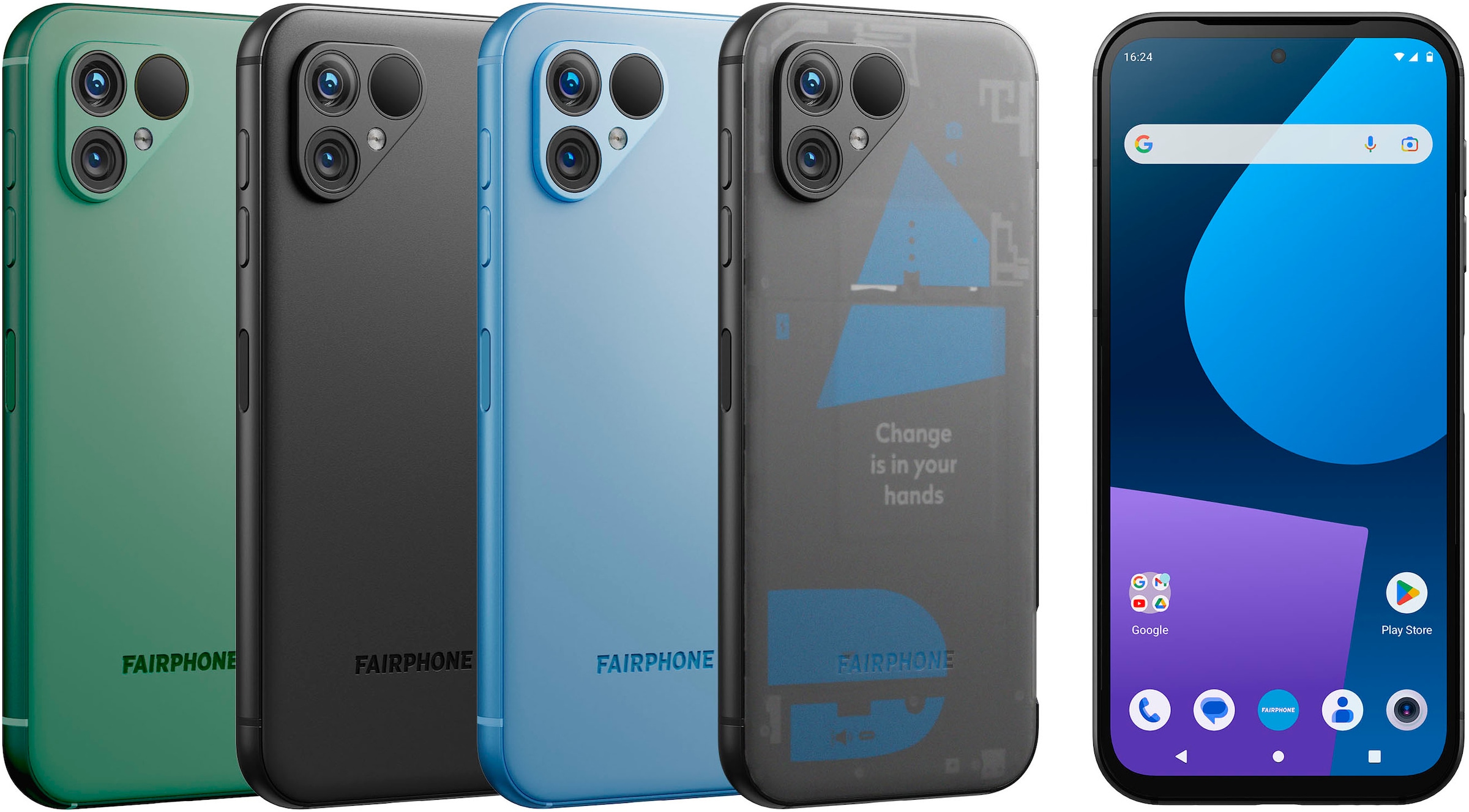 Fairphone Smartphone »Das Fairphone ( Gen. 5 )« Mattschwarz