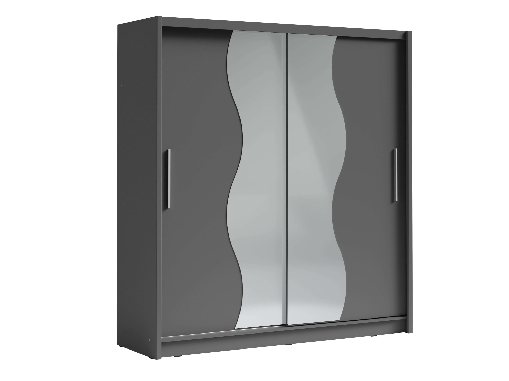 Home affaire Kleiderschrank »JULIETTA Schiebetürenschrank mit 10 Fächer, Kleiderstange und Spiegel« Garderobe mit 2 Schwebetüren und Spiegel, Masse B/T/H: 205/63/215 cm